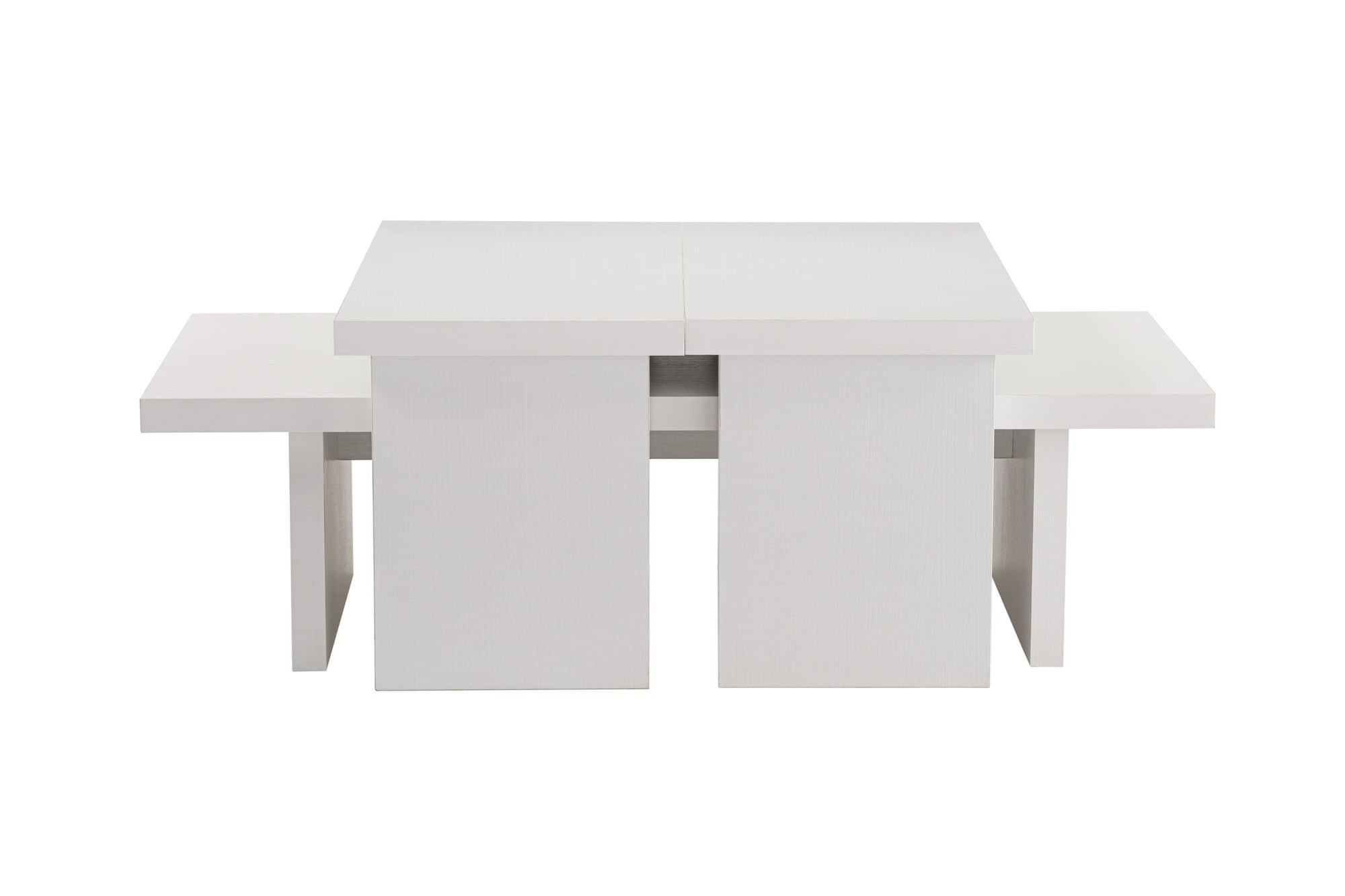 Masuta de cafea, Hanah Home, pal melaminat, lemn alb, 110x45x41.5 cm — imaginea 6