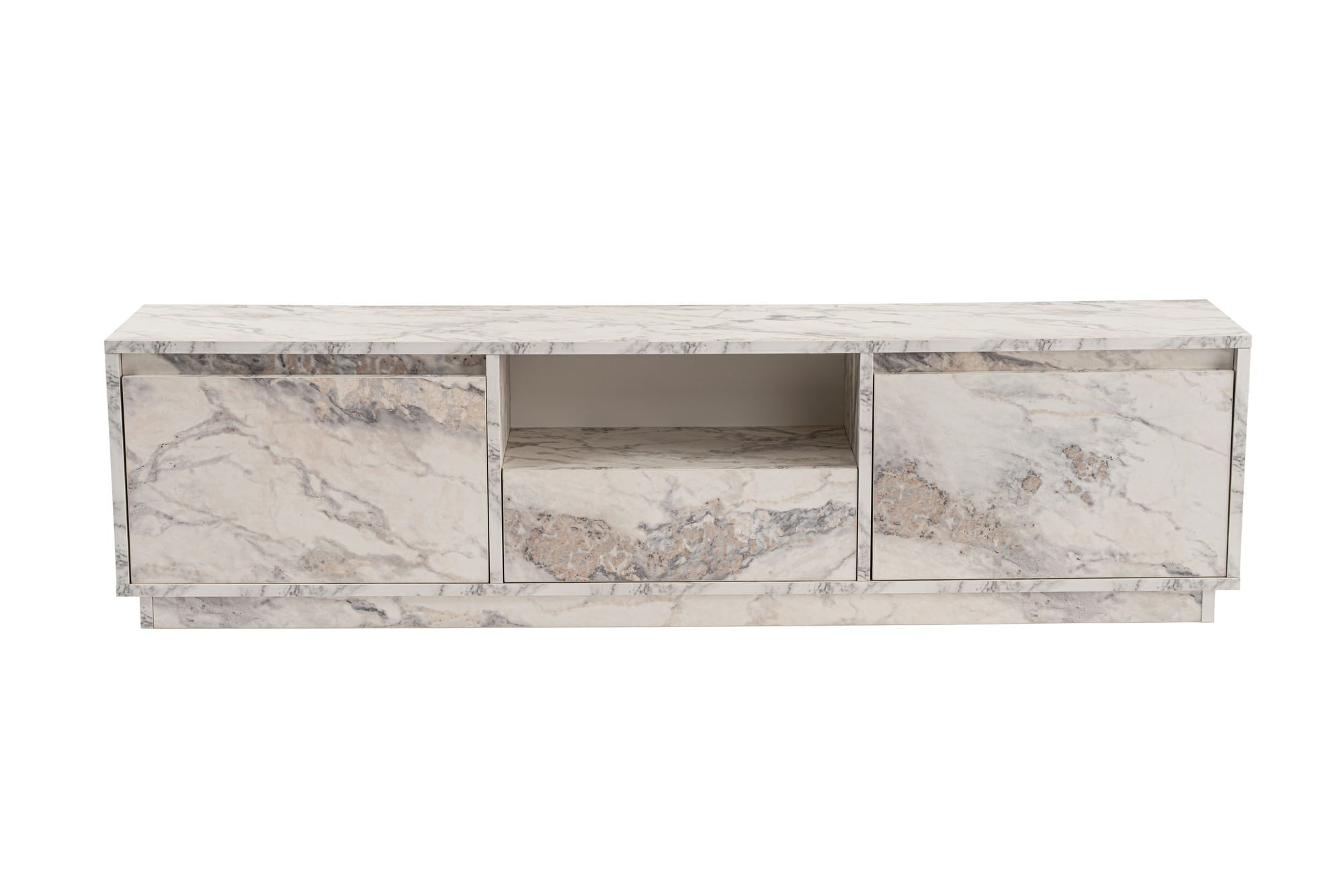 Comoda tv, Hanah Home, pal melaminat, marmura freesia, 160x42x29.5 cm — imaginea 7