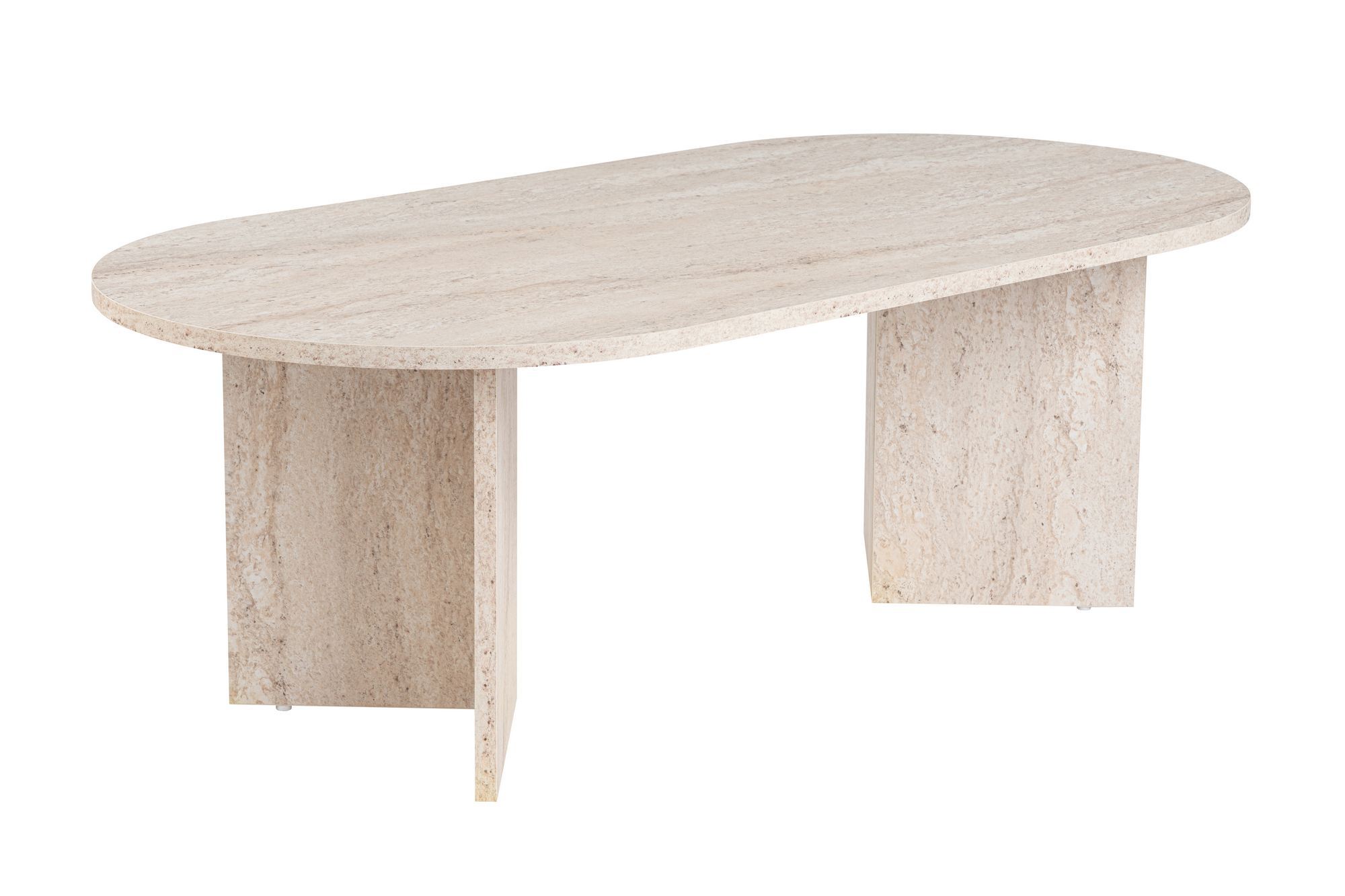 Masa de cafea, Hanah Home, PAL melaminat, travertin, 119x60x40 cm