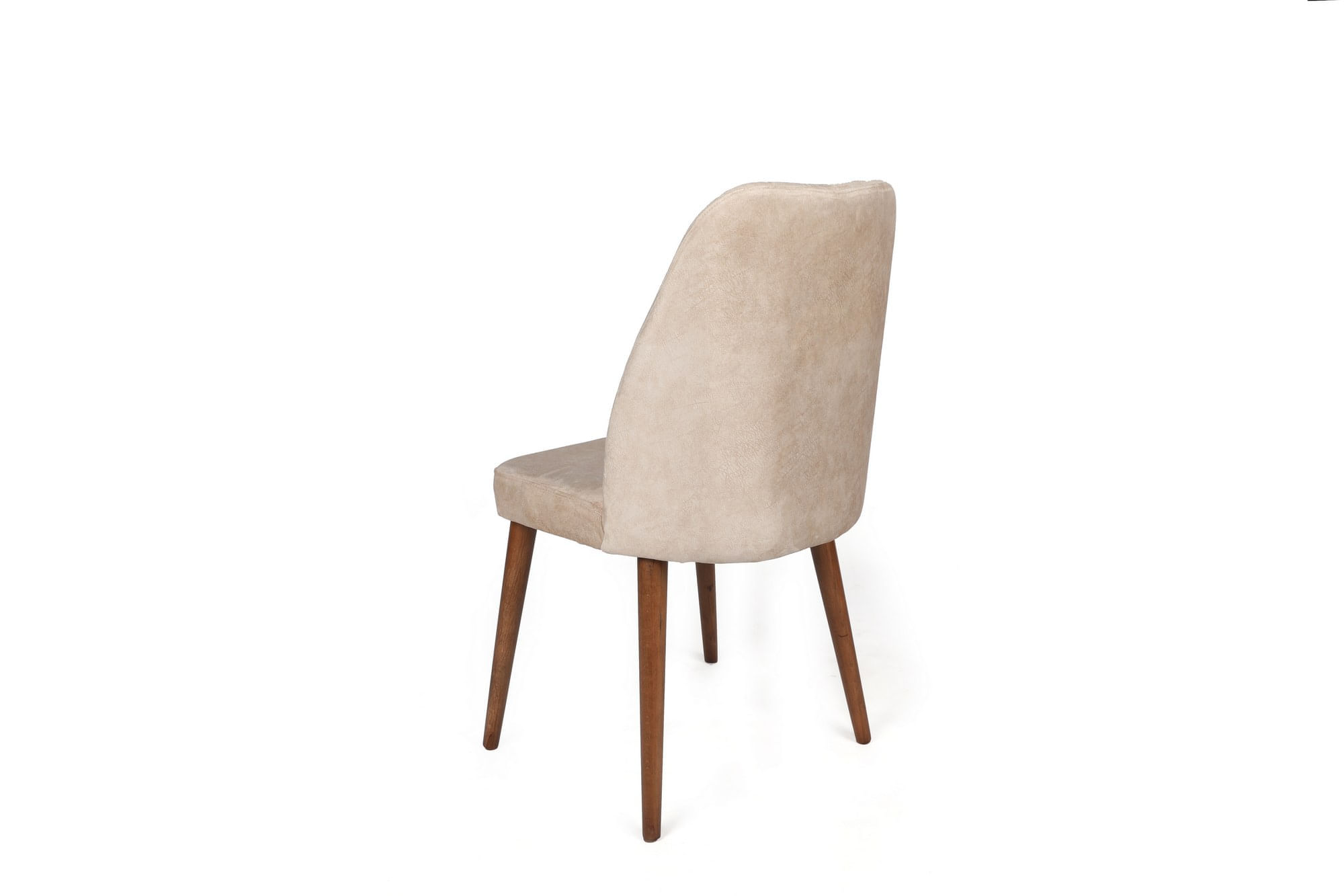 Set scaune, Hanah Home, catifea, crem nuc, 50x49x90 cm, 4 bucati — imaginea 2