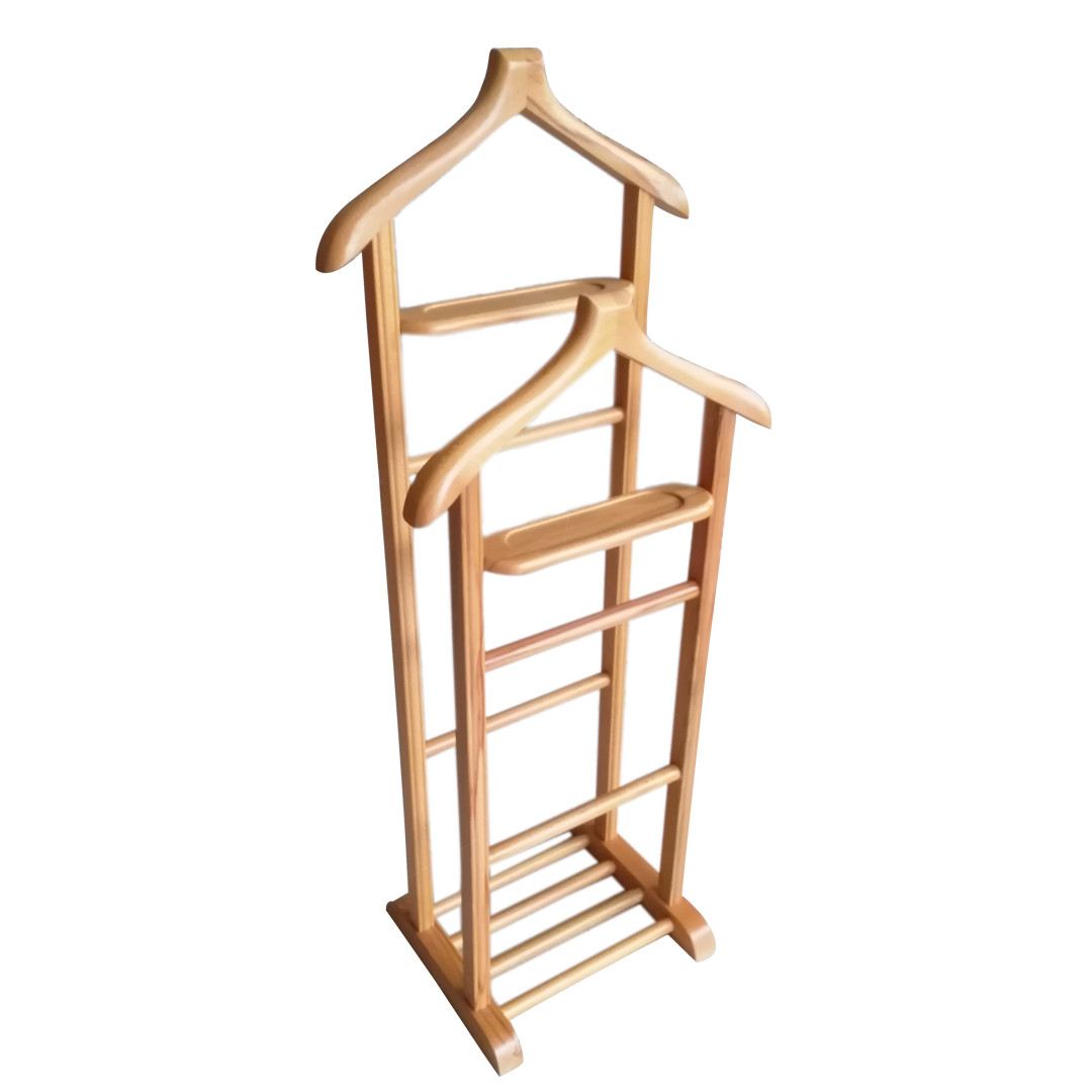 Valet, Hanah Home, lemn masiv, natural, 33.5x46x120 cm