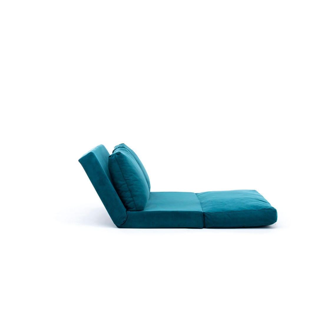Canapea extensibila, Hanah Home, metal, verde petrol, 185x120 cm — imaginea 10