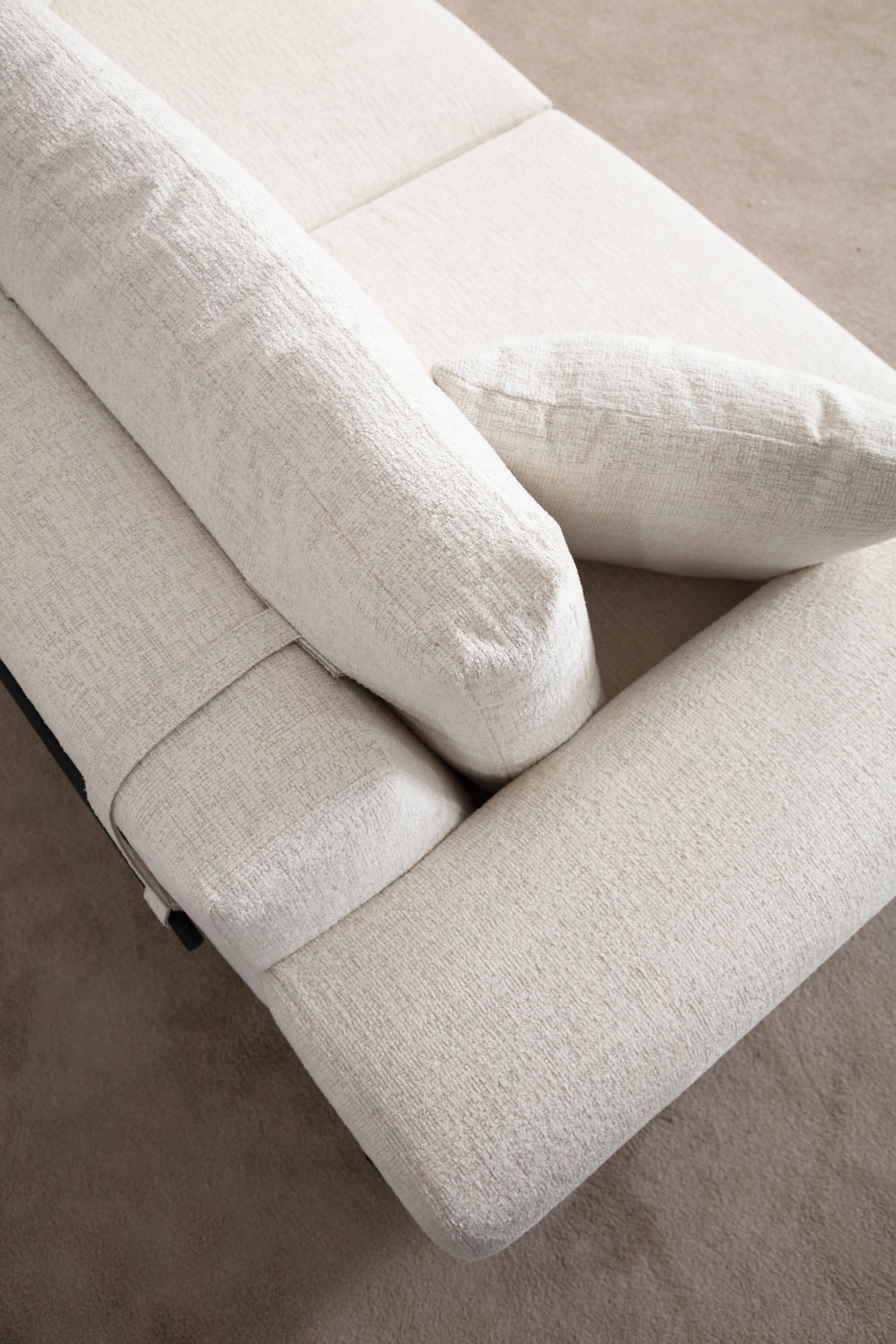 Canapea 3 locuri, Hanah Home, lemn fag si pal, alb, 220x98x78 cm, 560ARE2120 — imaginea 5