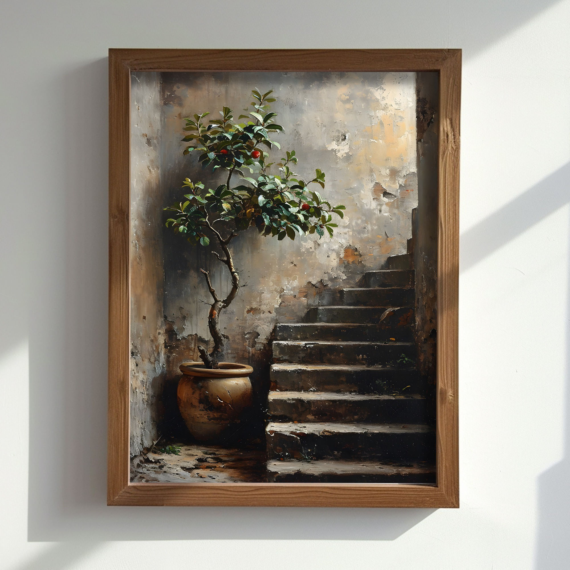 Tablou decorativ inramat, Wallxpert, mdf, multicolor, 35x47x3.5 cm, 856EVL1461