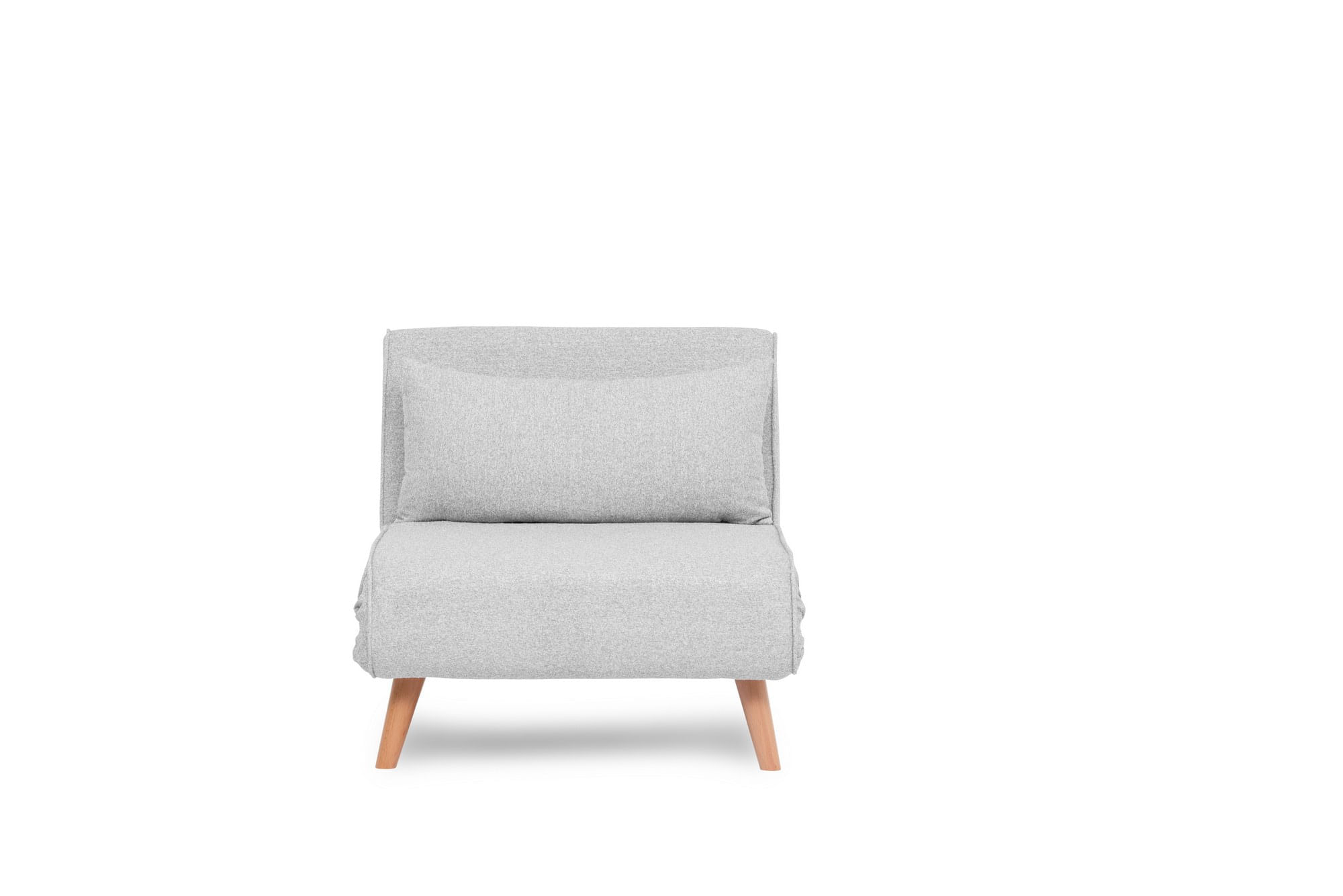 Canapea extensibila, Hanah Home, teddy, gri, 80x79x80 cm