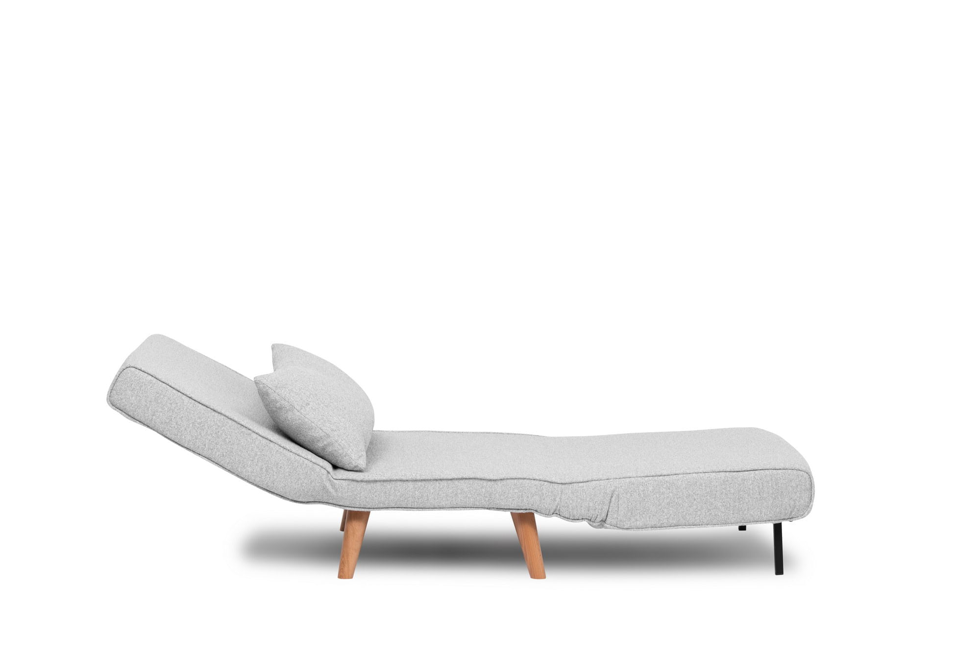 Canapea extensibila, Hanah Home, teddy, gri, 80x79x80 cm — imaginea 5