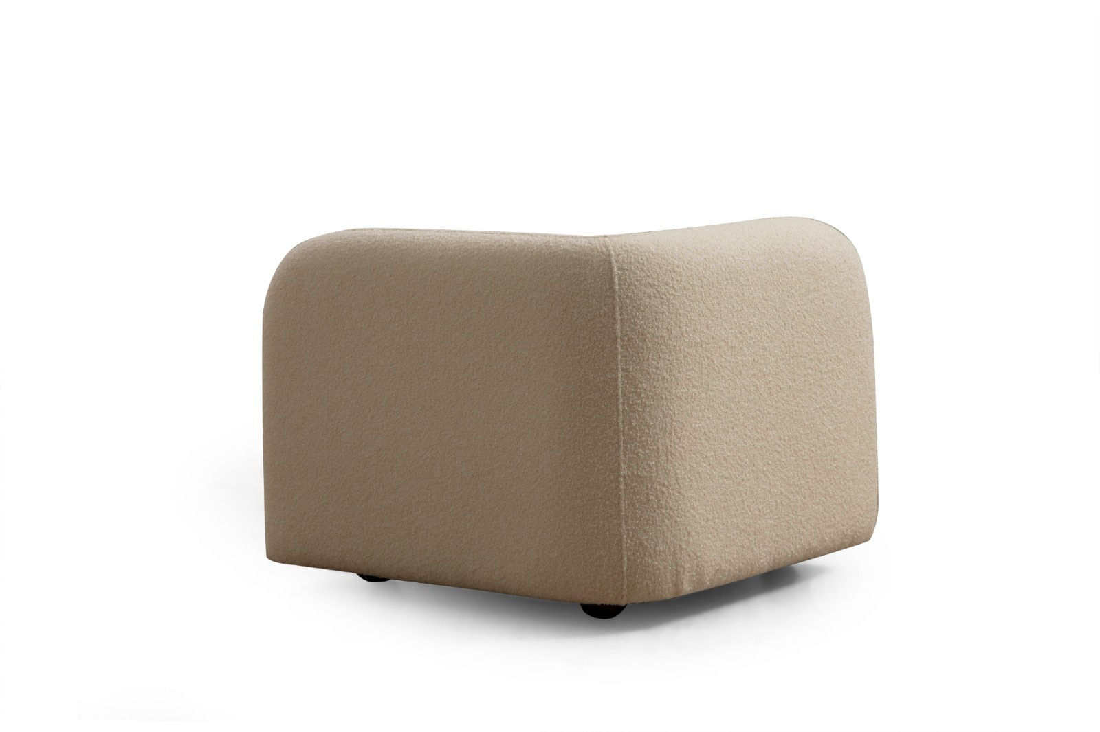 Fotoliu, Hanah Home, poliester, crem, 90x90x74 cm — imaginea 2
