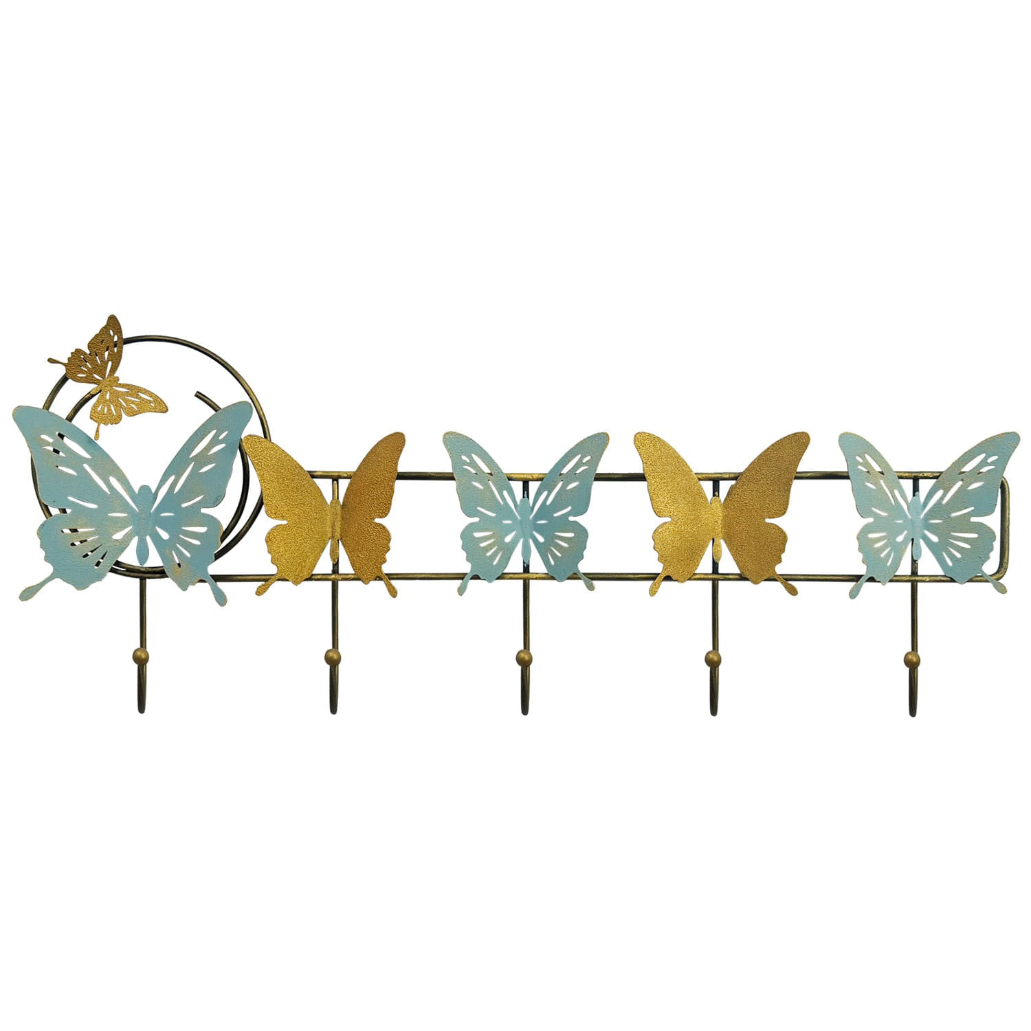 Cuiere de perete, Wallxpert, metal, multicolor, 61x23 cm