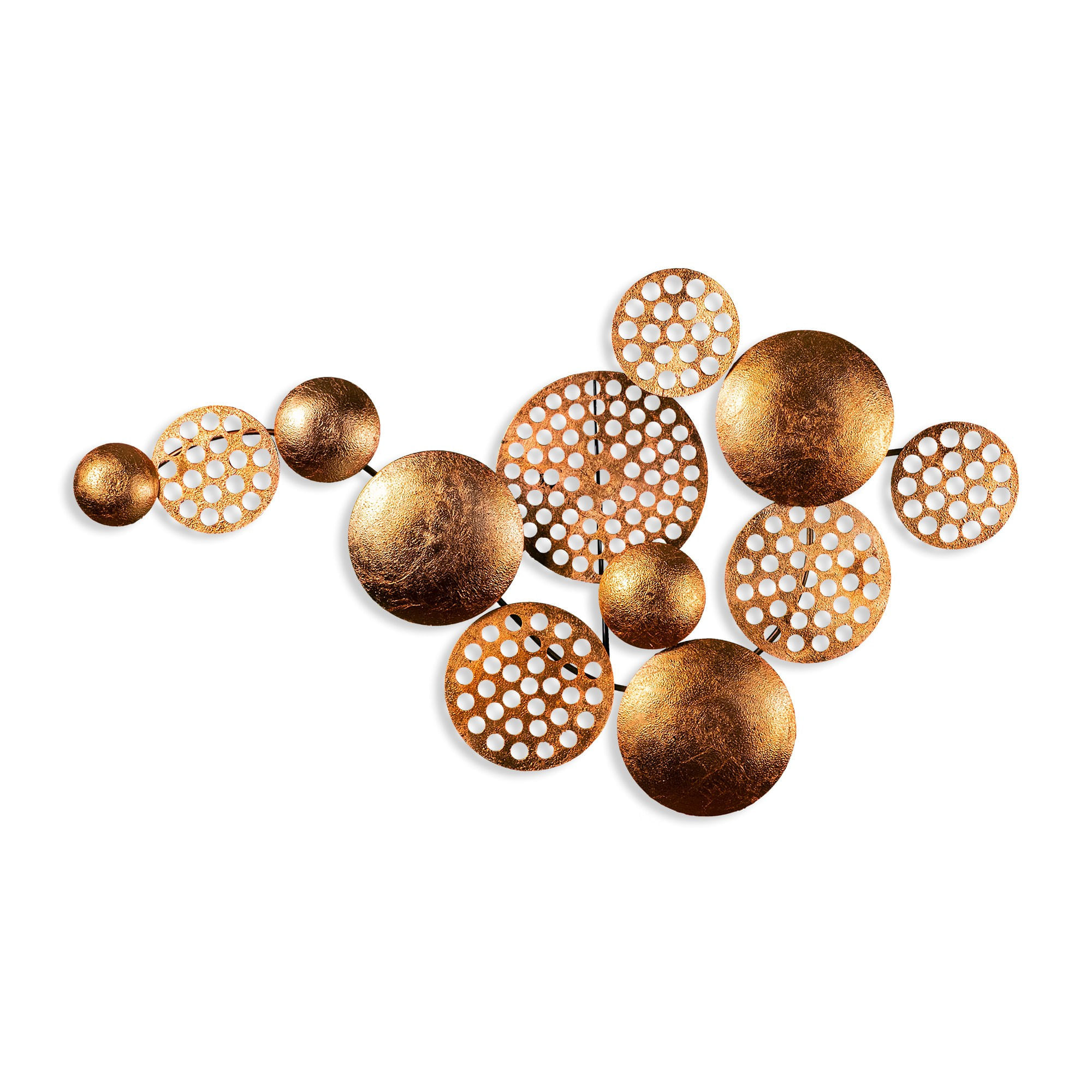 Accesoriu decorativ de perete, Wallxpert, metal, cupru, 45x82 cm