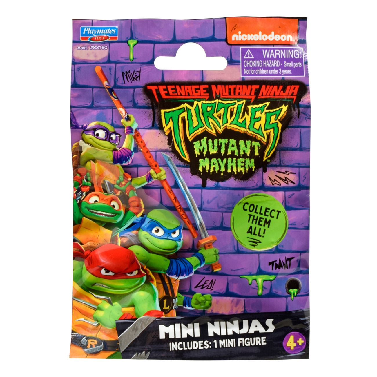 Mini figurina, giochi preziosi, ninja turtles mutant mayhem, inaltime 6cm, multicolor, 1 bucata - imagine 2