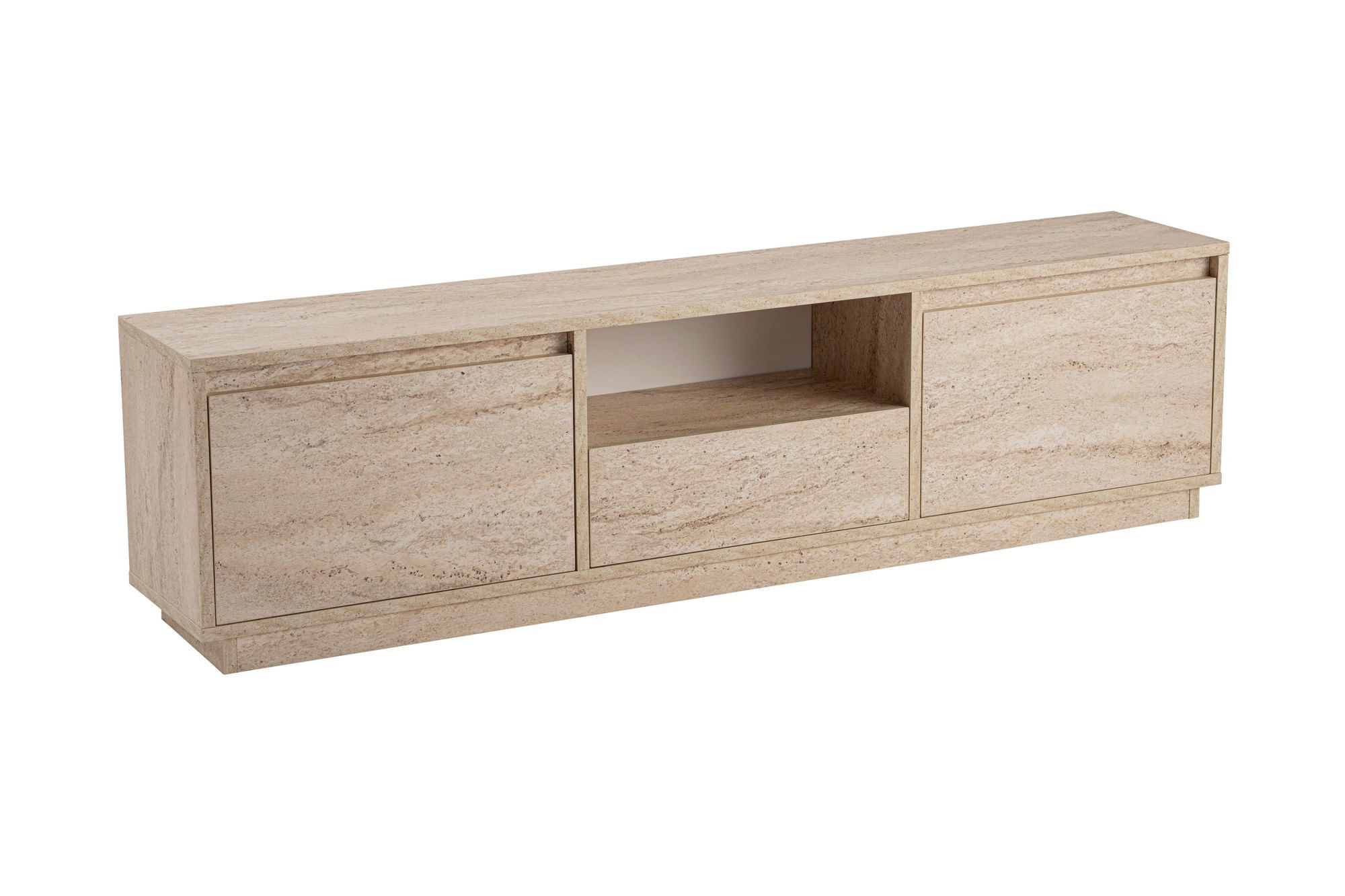 Comoda tv, Hanah Home, pal melaminat, travertin, 160x42x29.5 cm — imaginea 2
