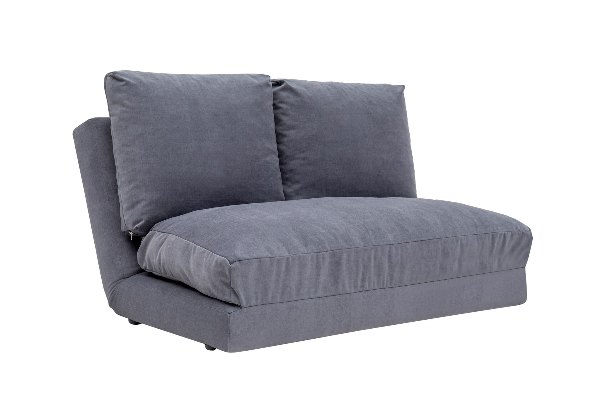 Canapea extensibila, Hanah Home, metal si poliester, gri, 185x120 cm — imaginea 2