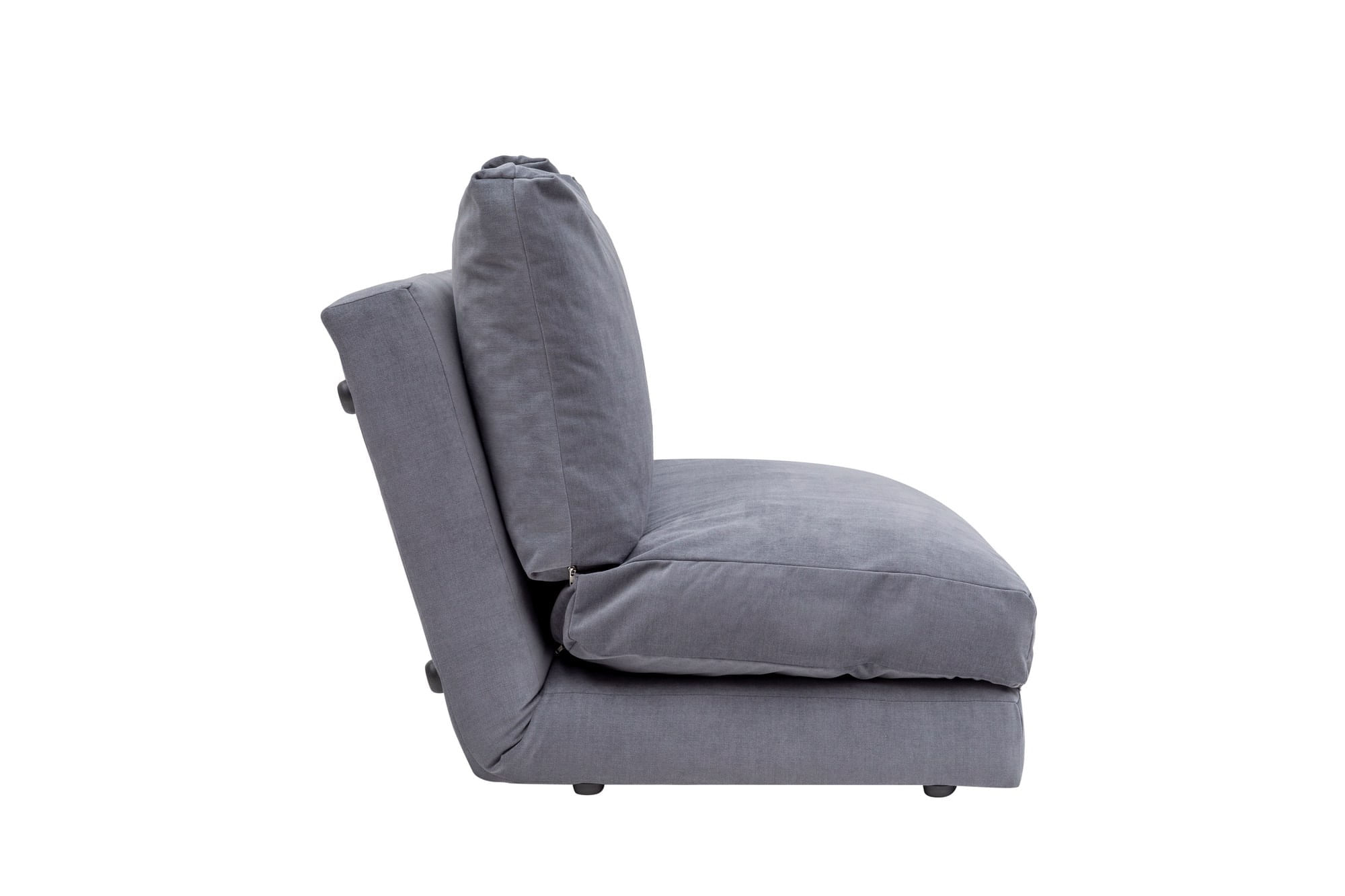 Canapea extensibila, Hanah Home, metal si poliester, gri, 185x120 cm — imaginea 4