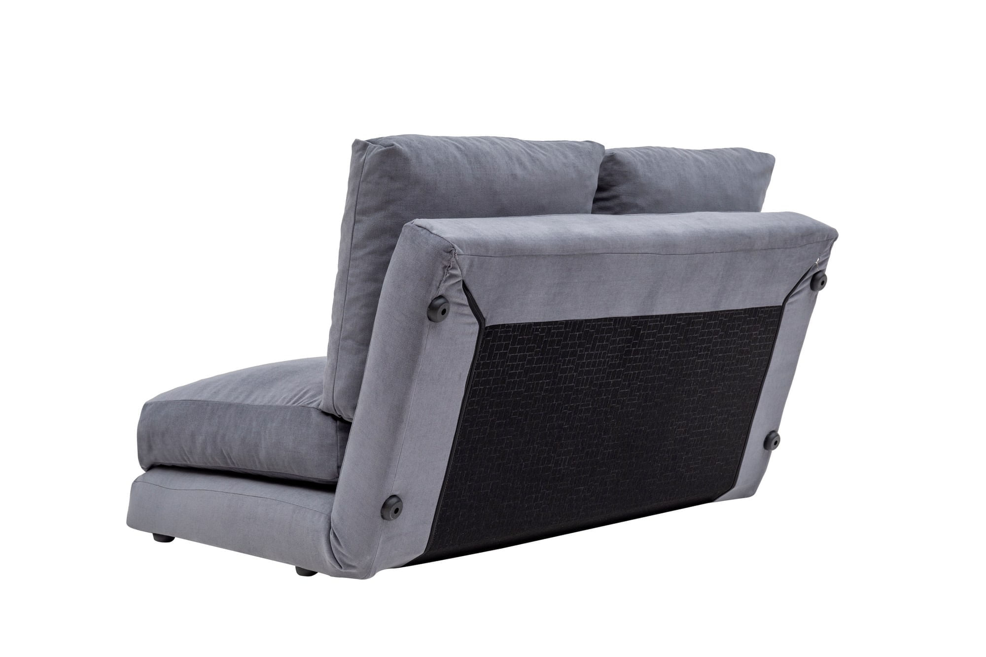 Canapea extensibila, Hanah Home, metal si poliester, gri, 185x120 cm — imaginea 5