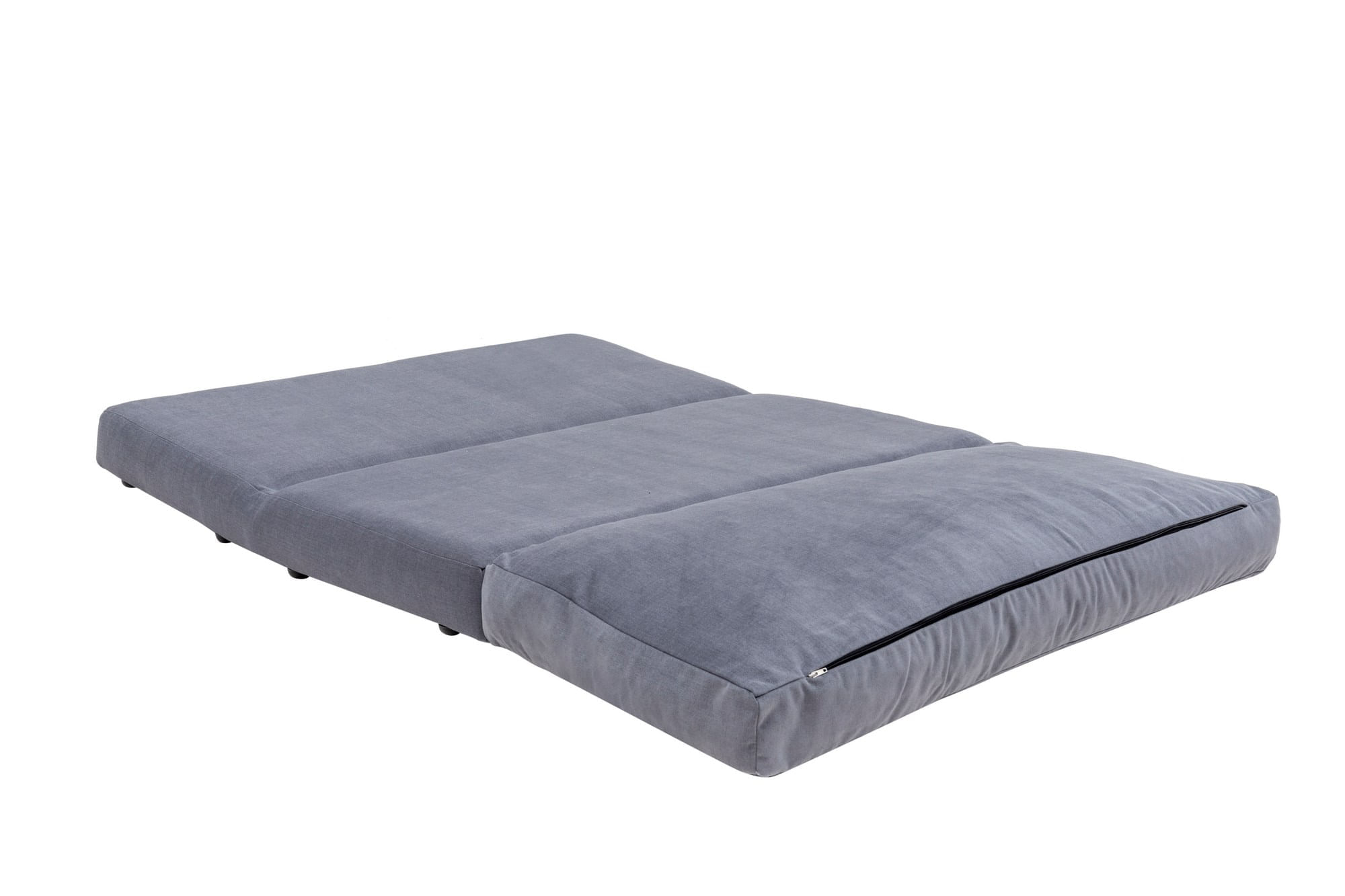 Canapea extensibila, Hanah Home, metal si poliester, gri, 185x120 cm — imaginea 6