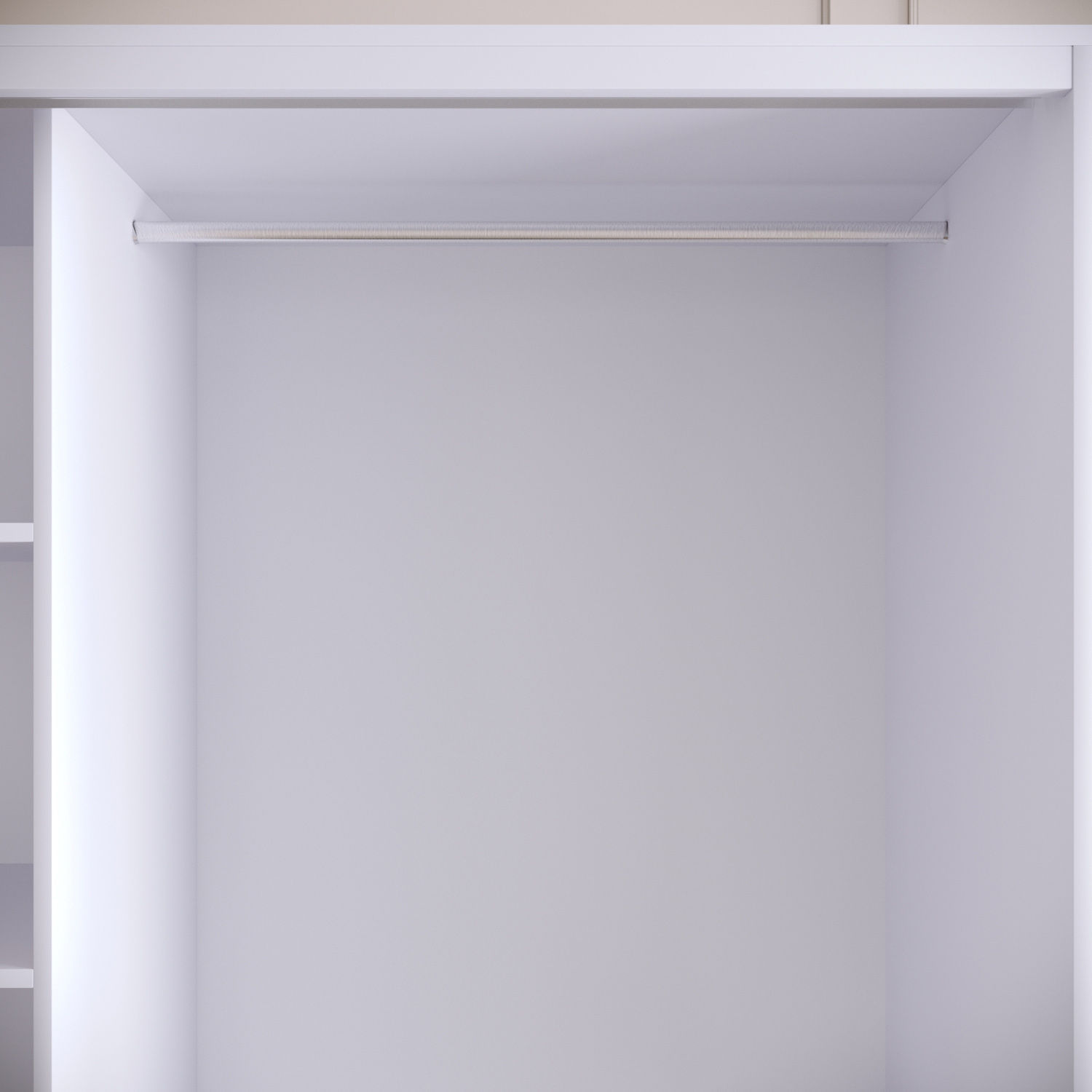 Dulap, Hanah Home, pal melaminat, alb negru auriu, 190x57x200 cm — imaginea 7
