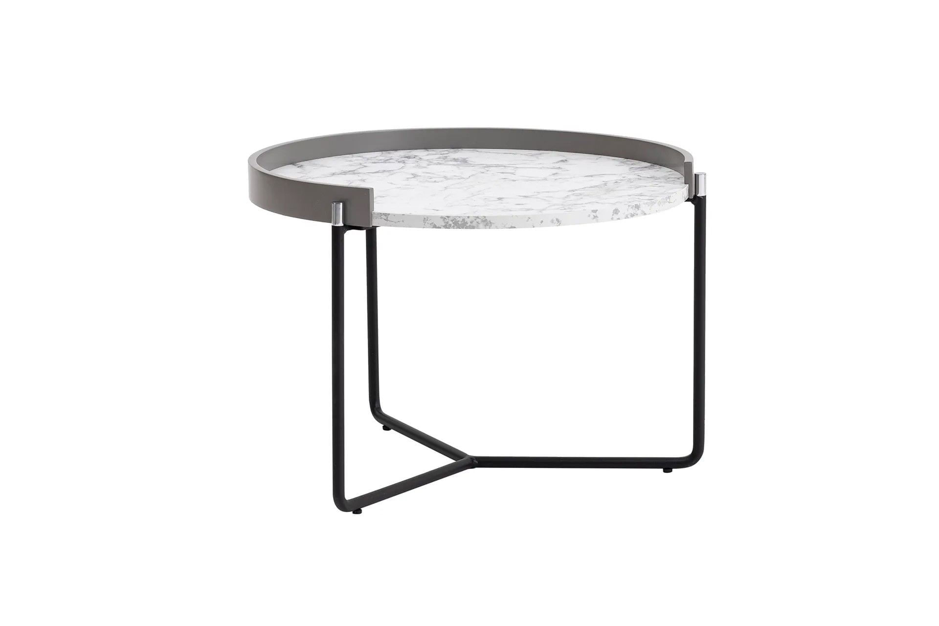 Set masute de cafea, Hanah Home, mdf, antracit, 80x80x51 cm, 60x60x41 cm — imaginea 9