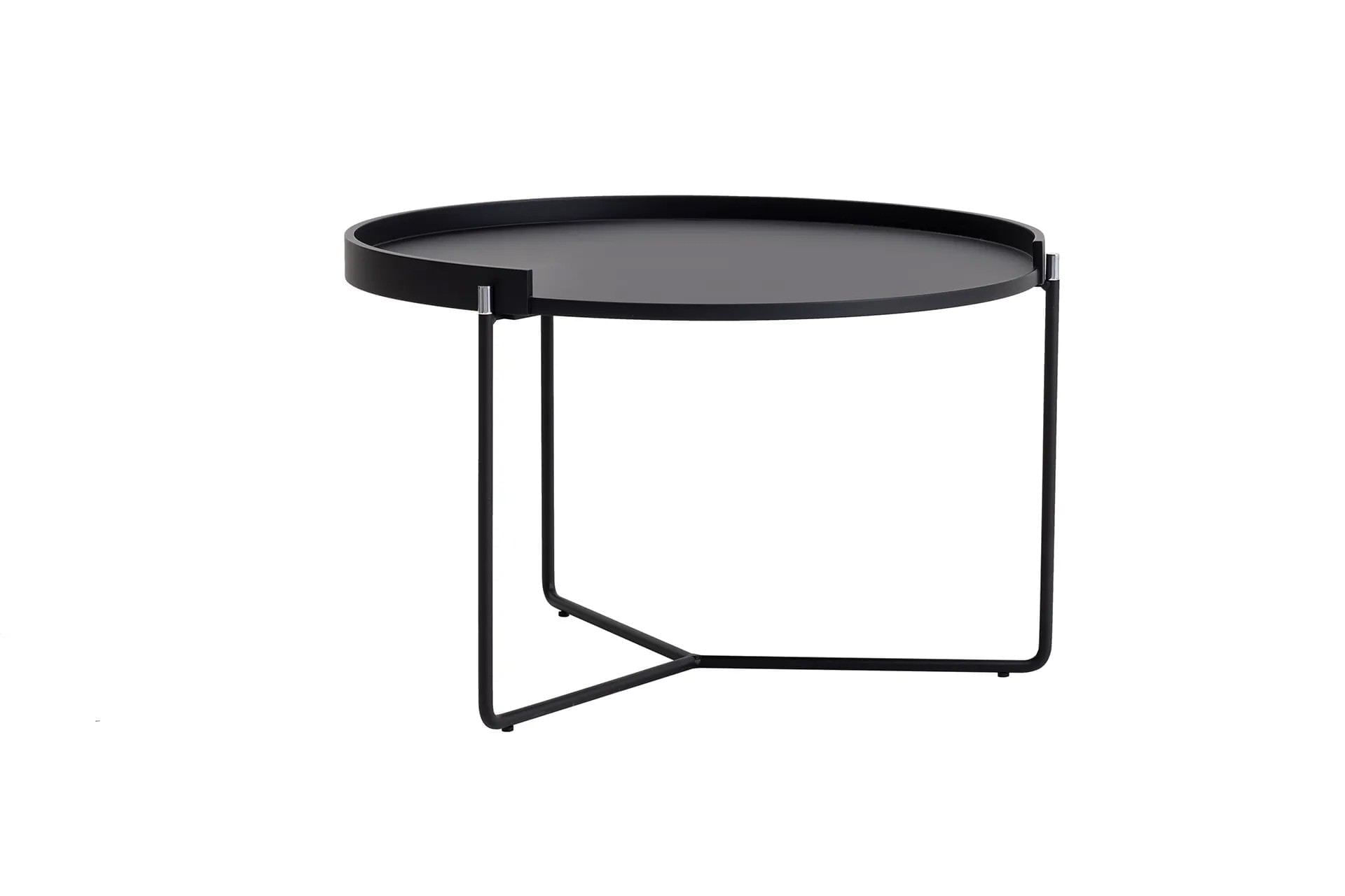 Set masute de cafea, Hanah Home, mdf, antracit, 80x80x51 cm, 60x60x41 cm — imaginea 11