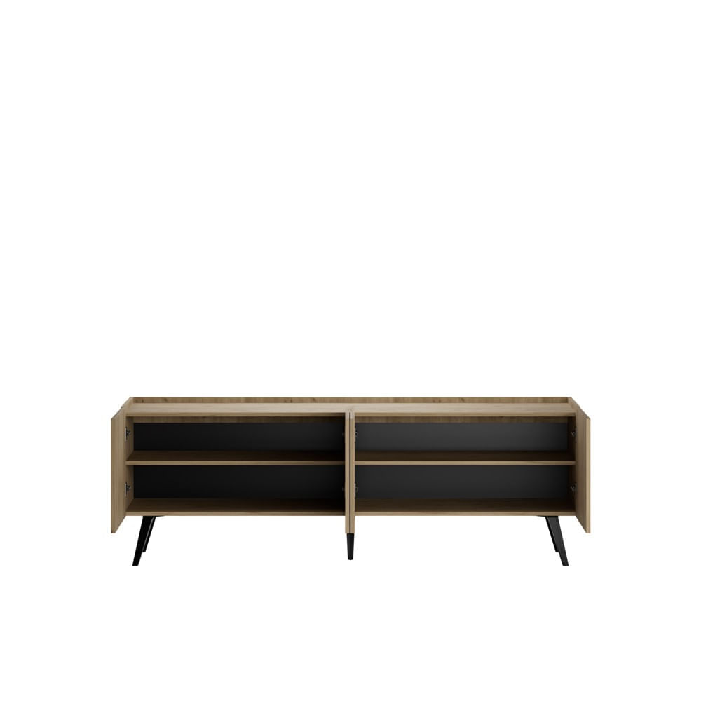 Comoda tv, Hanah Home, pal melaminat, stejar, 180x41x62 cm — imaginea 2