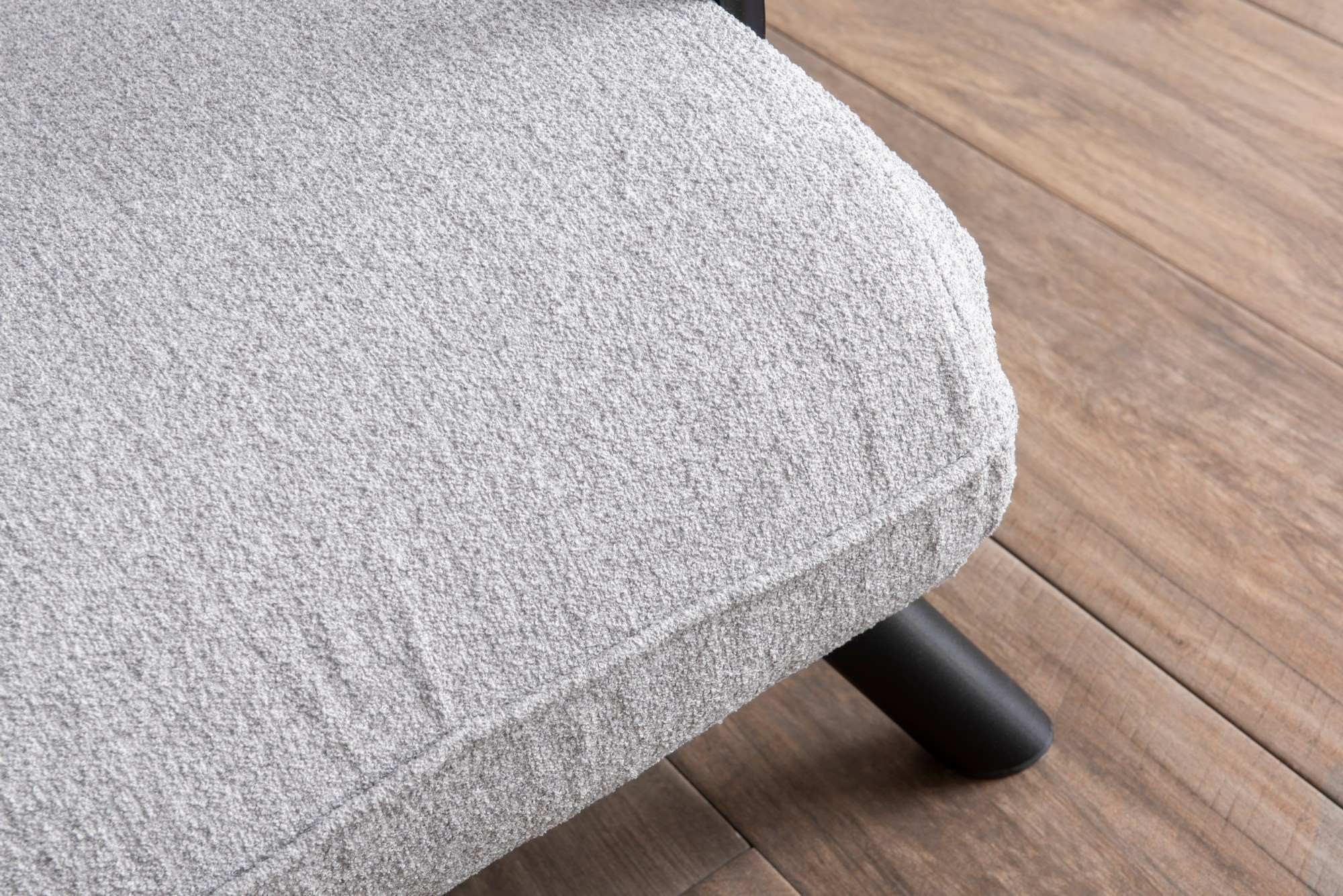 Canapea extensibila, Hanah Home, stofa teddy, gri, 175x60 cm — imaginea 7
