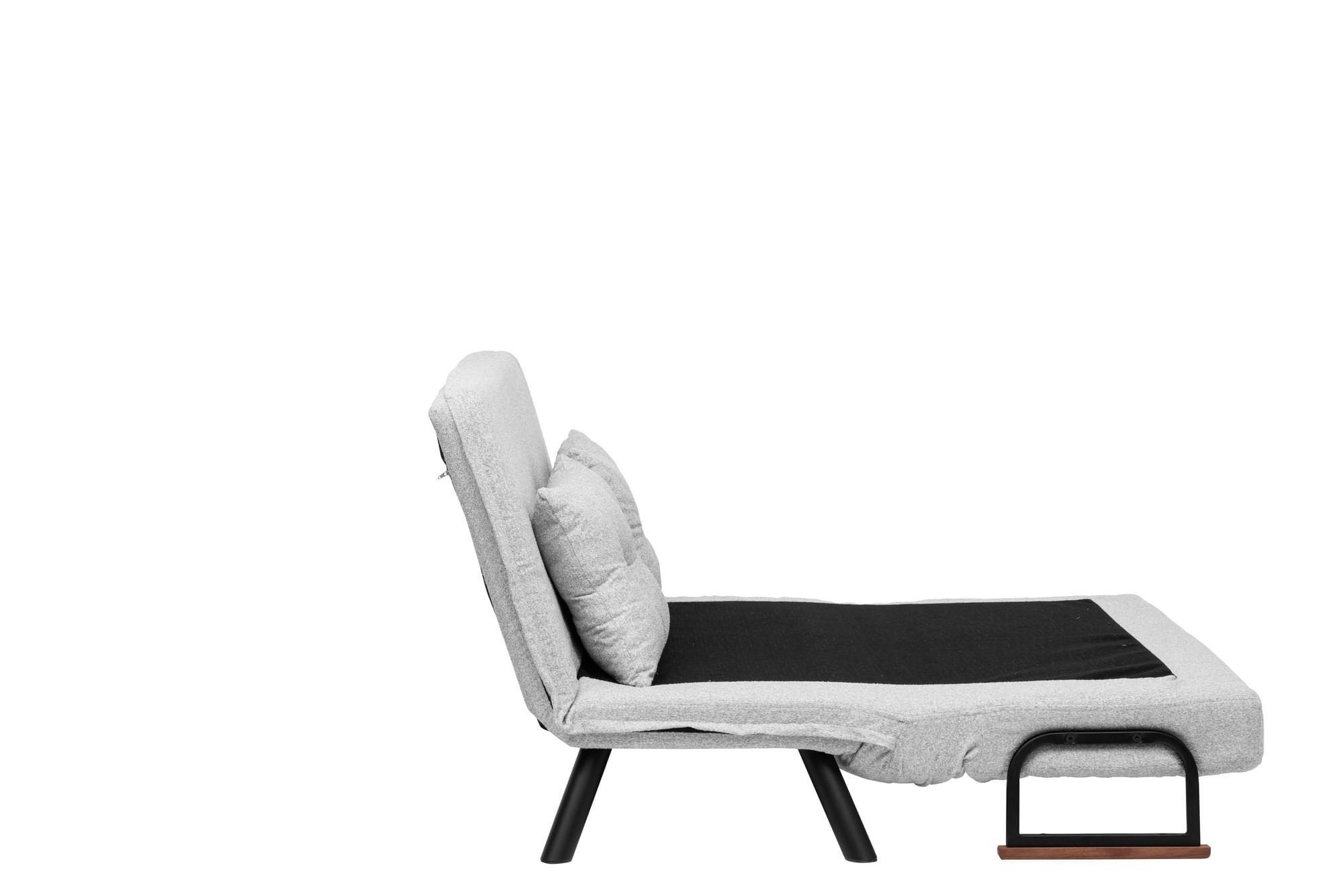 Canapea extensibila 2 locuri, Hanah Home, stofa teddy, gri — imaginea 10