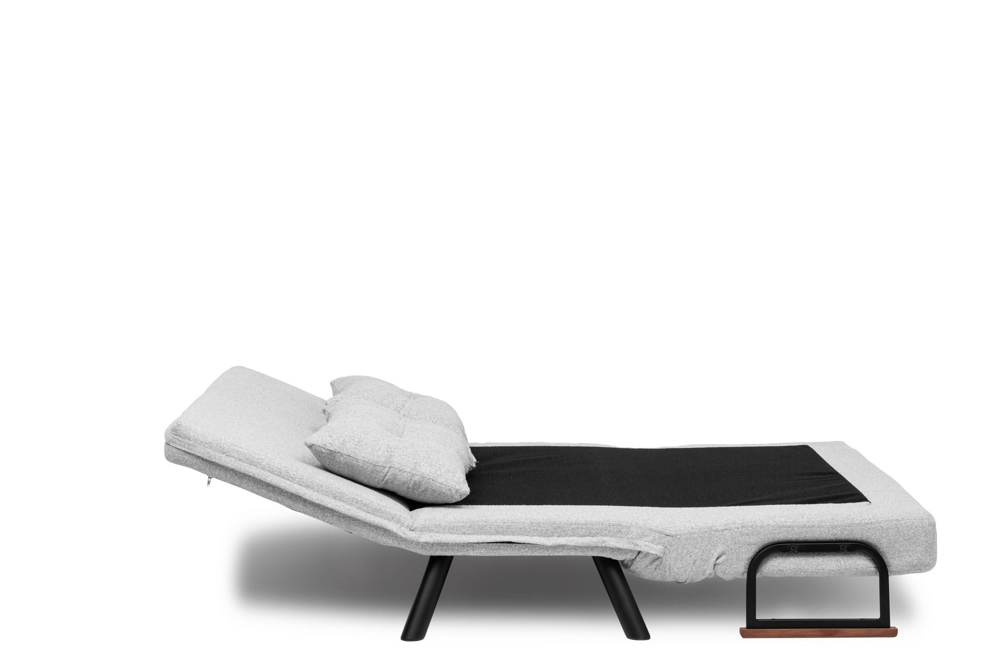 Canapea extensibila 2 locuri, Hanah Home, stofa teddy, gri — imaginea 11