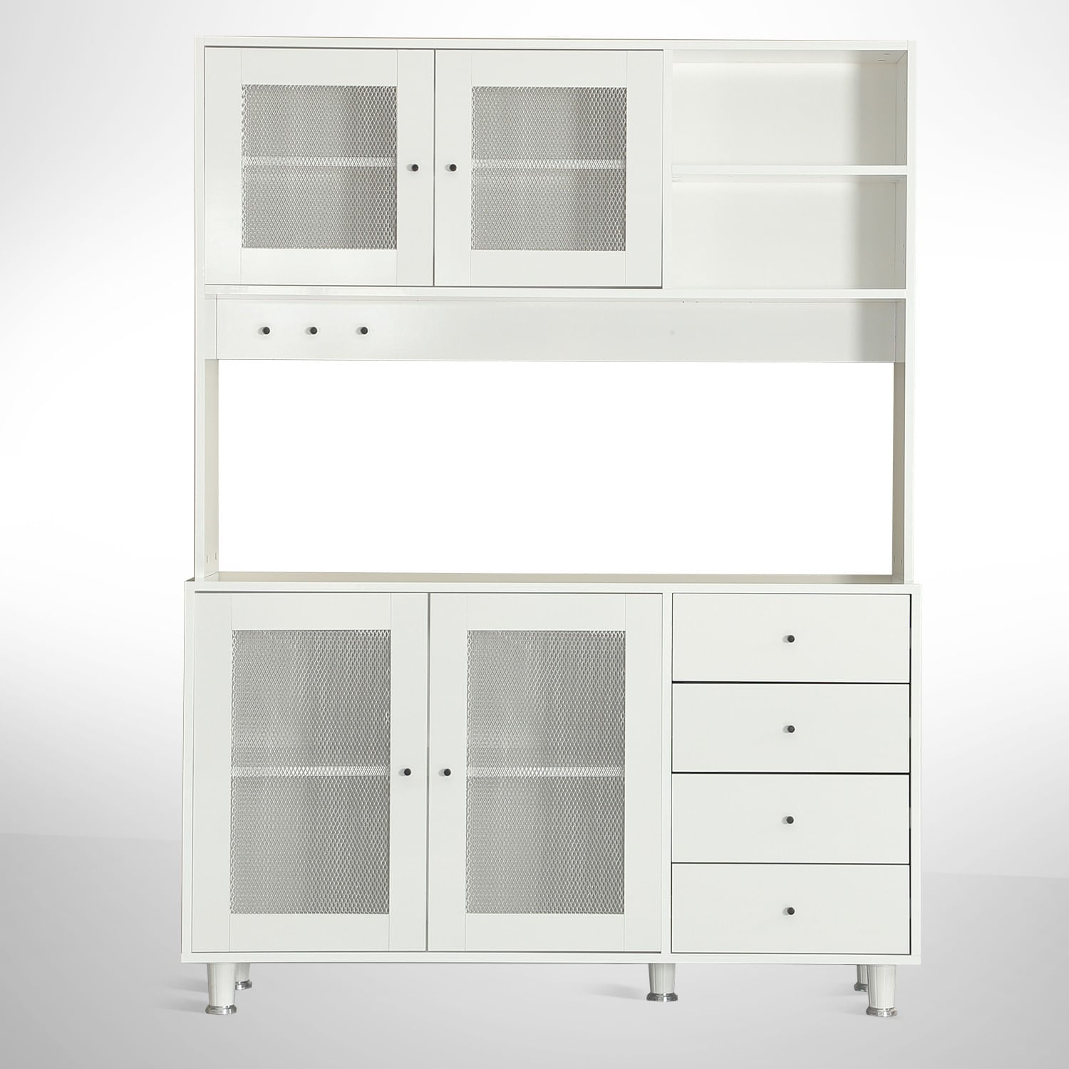 Dulap multifunctional, Hanah Home, pal, alb, 140x40x187 cm