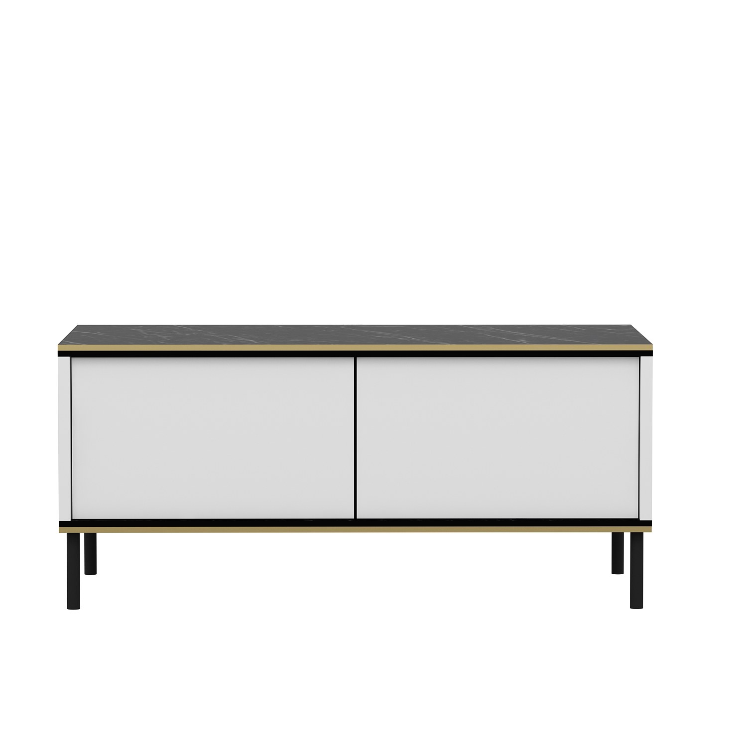 Masuta de cafea, Hanah Home, panou aglomerat cu melamina, alb, 90x45x40 cm — imaginea 11