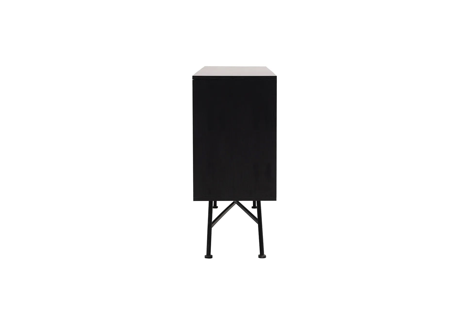 Consola, Hanah Home, pal melaminat, negru, 160x40x90 cm — imaginea 7
