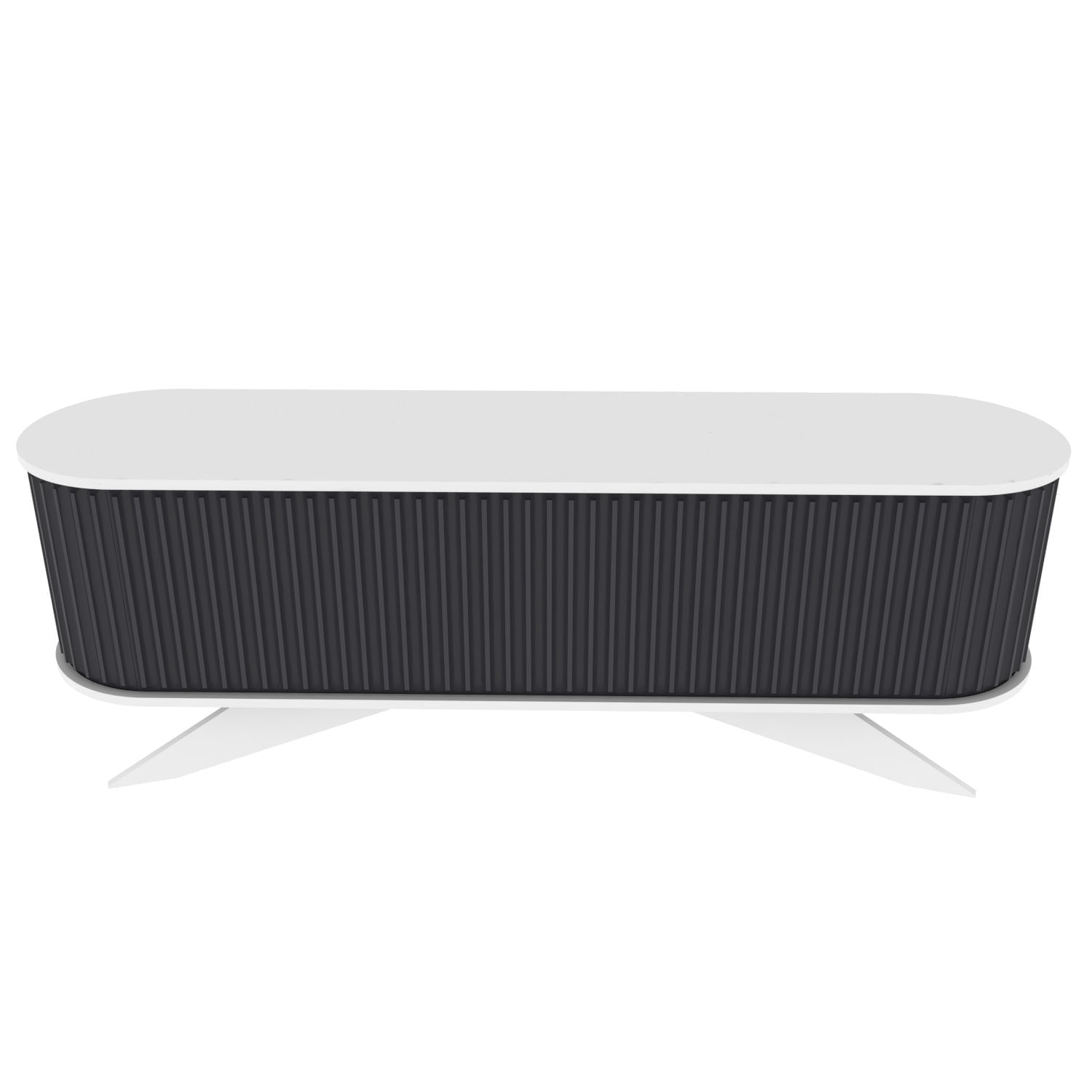 Comoda tv, Hanah Home, pal melaminat, antracit si alb, 180x43x60 cm — imaginea 3