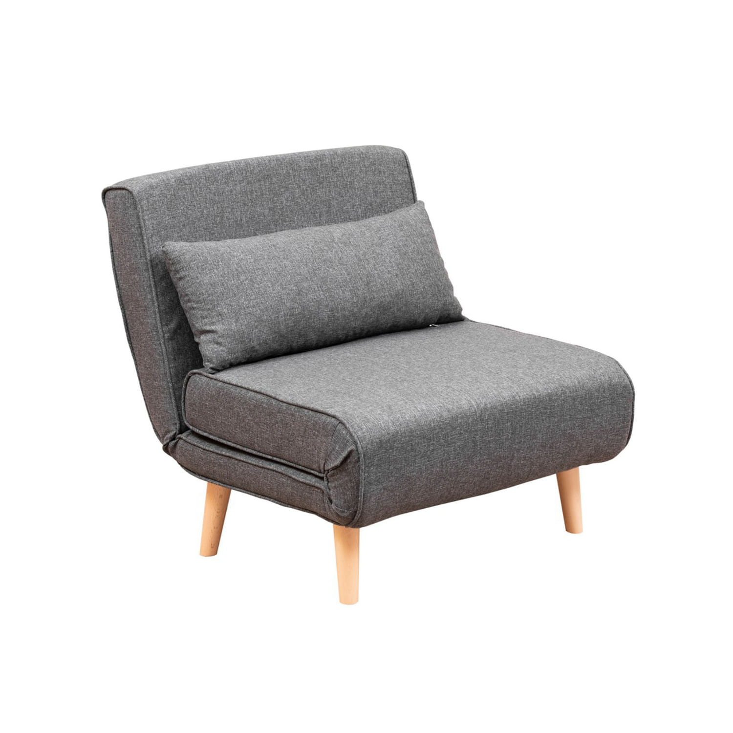 Canapea extensibila, Hanah Home, metal, gri inchis, 180x80 cm — imaginea 2