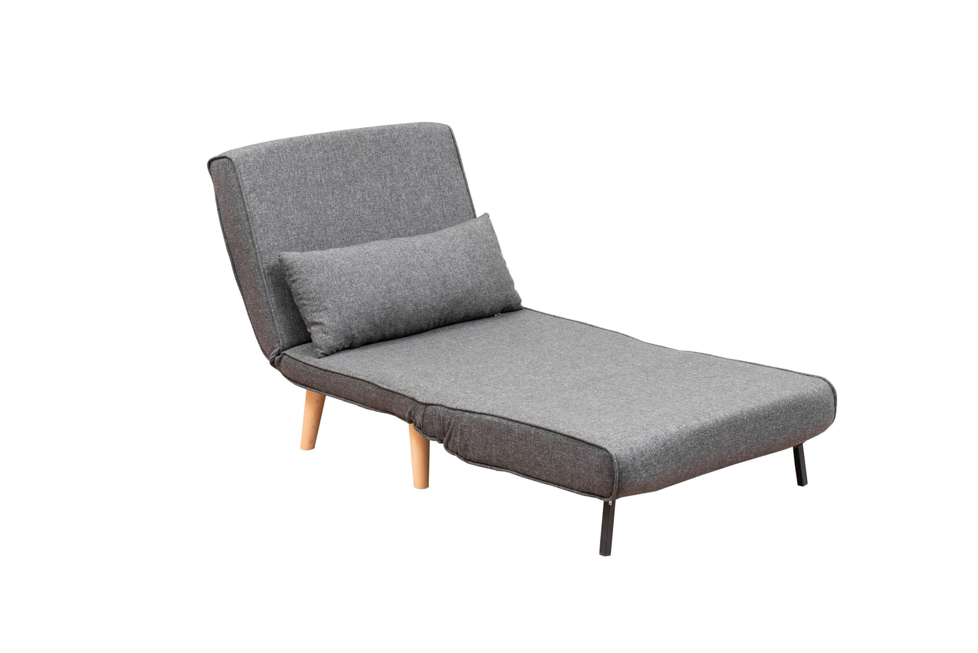 Canapea extensibila, Hanah Home, metal, gri inchis, 180x80 cm — imaginea 8