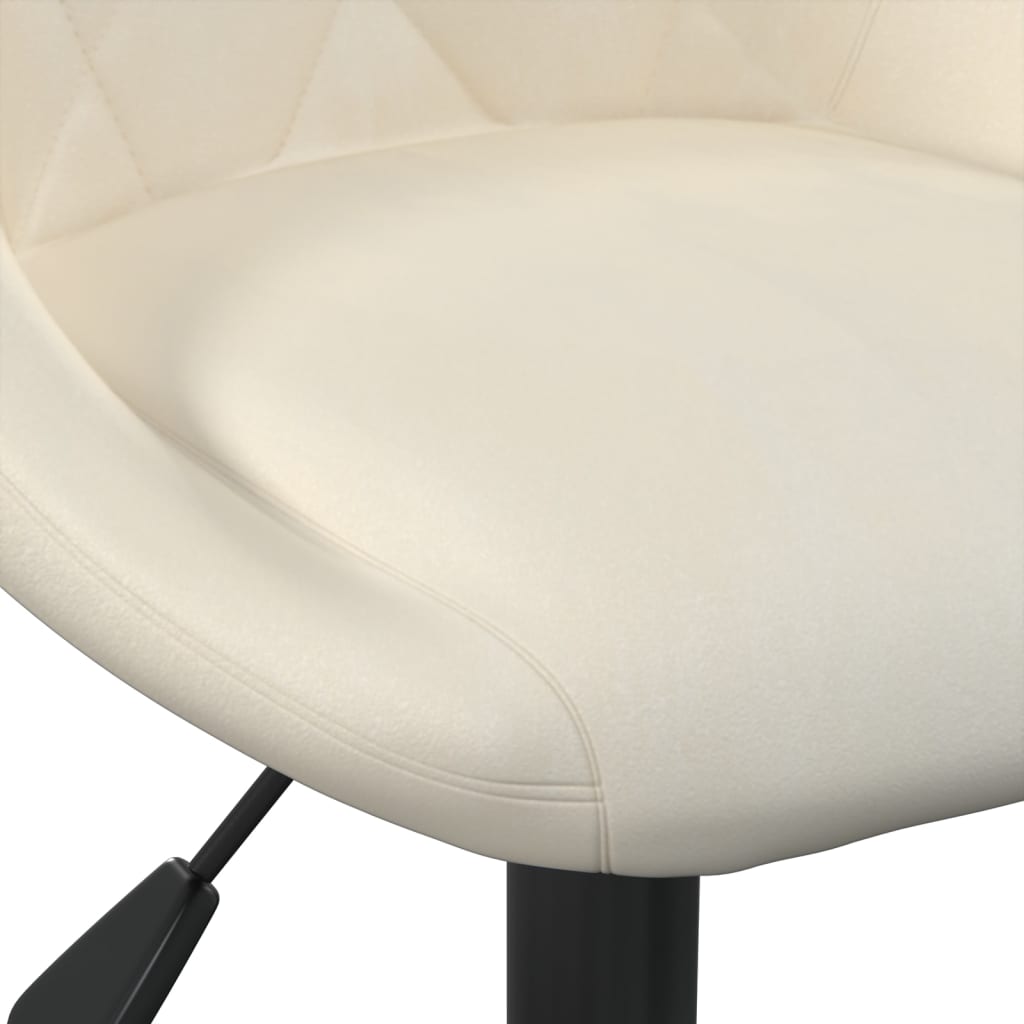 Scaun de bar, crem, catifea — imaginea 7