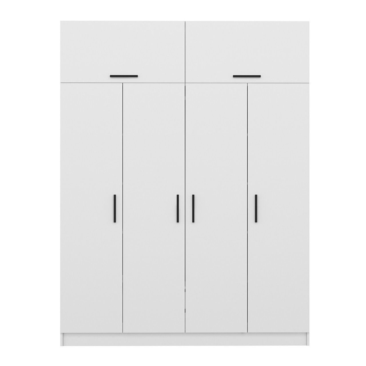 Sifonier, Hanah Home, pal melaminat, alb, 180x52x235 cm — imaginea 2