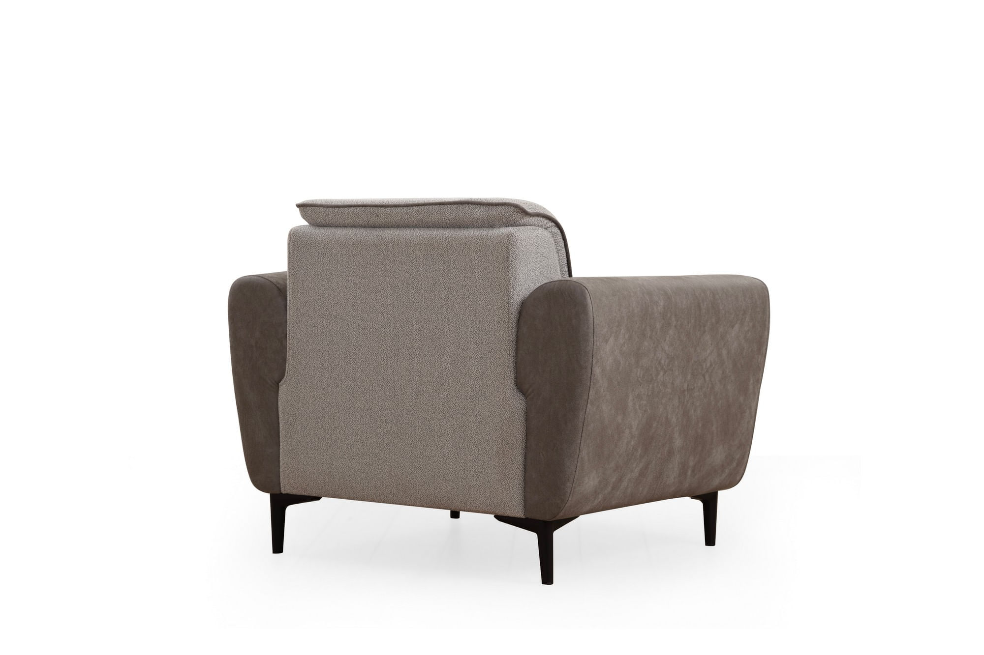 Fotoliu, Atelier Del Sofa, lemn fag si pal, gri, 100x85x85 cm — imaginea 2