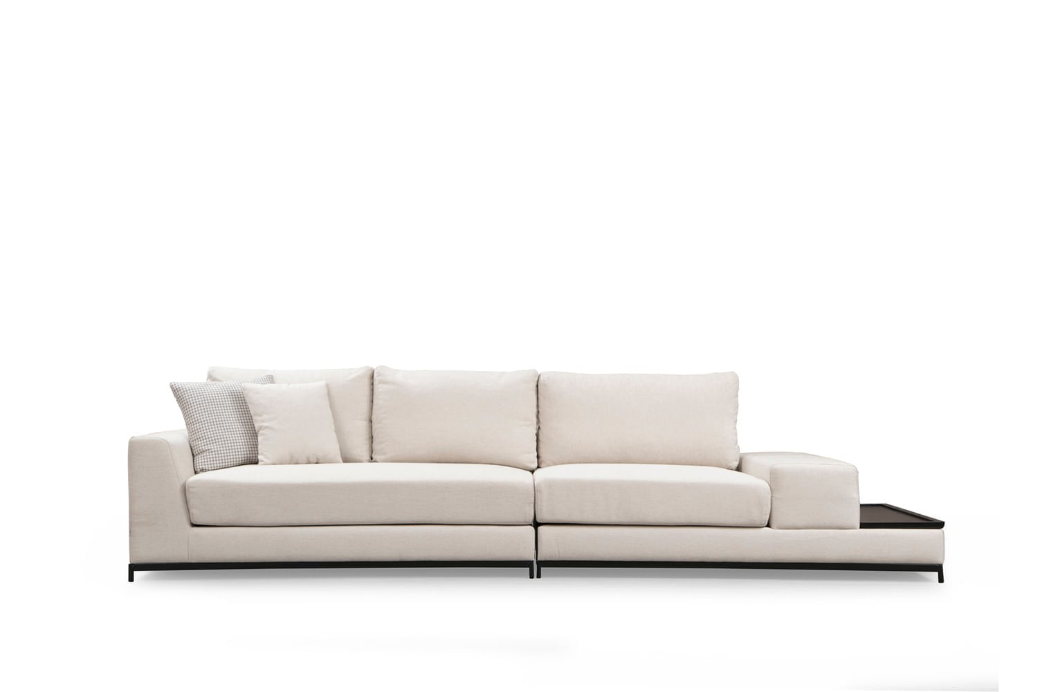 Canapea 4 locuri, Hanah Home, lemn fag si pal, bej, 320x102x84 cm — imaginea 6