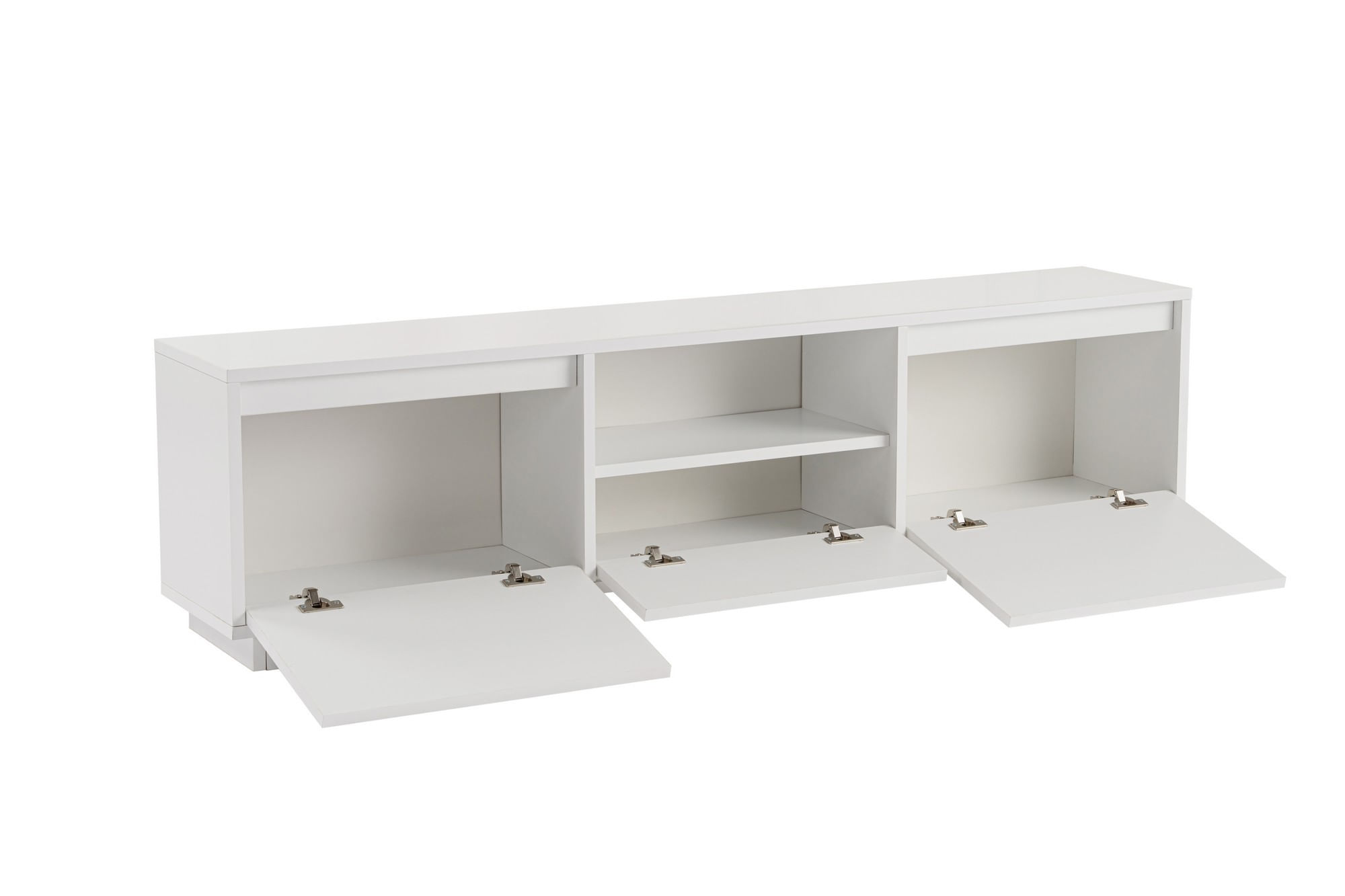Comoda tv, Hanah Home, panou de particule melaminat, alb natural, 160x42x29.5 cm — imaginea 4