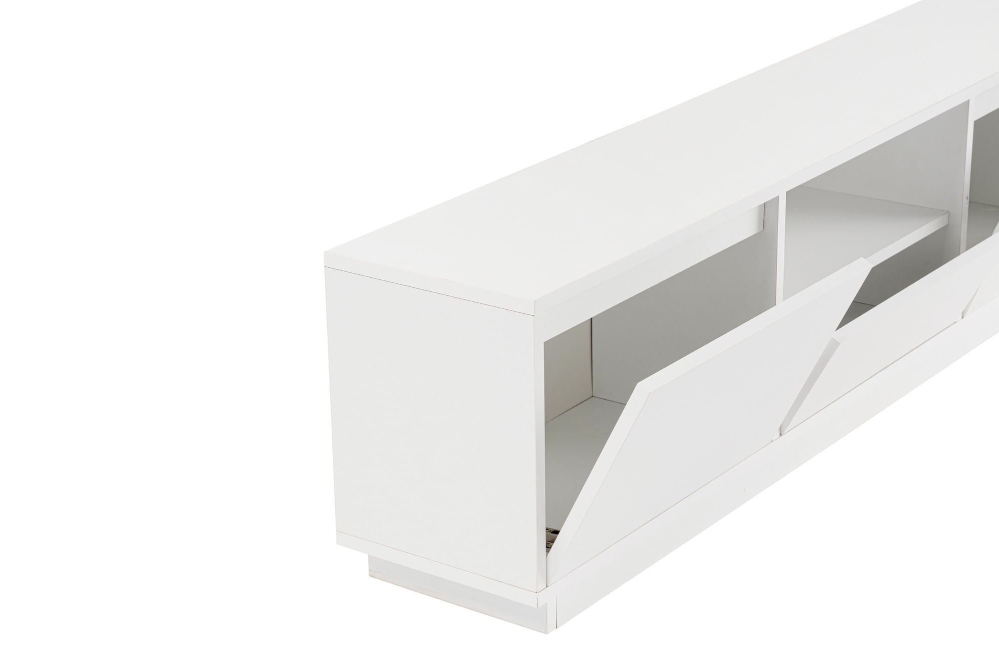 Comoda tv, Hanah Home, panou de particule melaminat, alb natural, 160x42x29.5 cm — imaginea 5