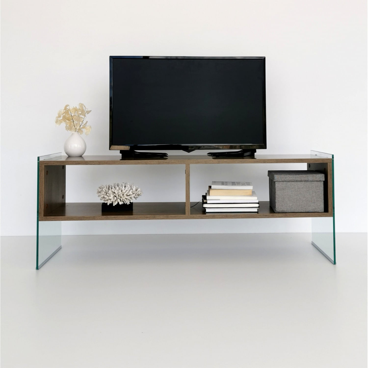 Comoda tv, Hanah Home, pal melaminat, nuc, 120x45x35 cm — imaginea 3