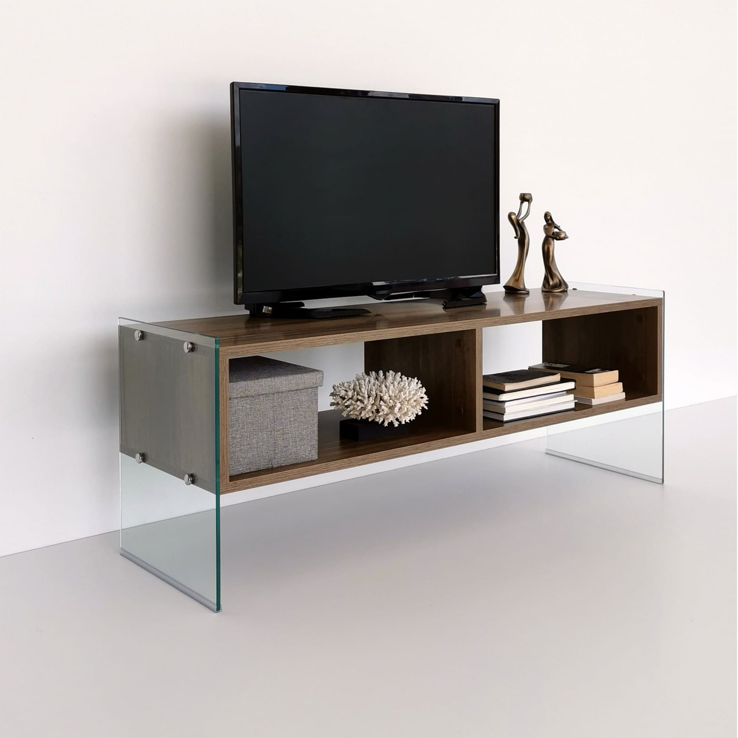 Comoda tv, Hanah Home, pal melaminat, nuc, 120x45x35 cm — imaginea 5