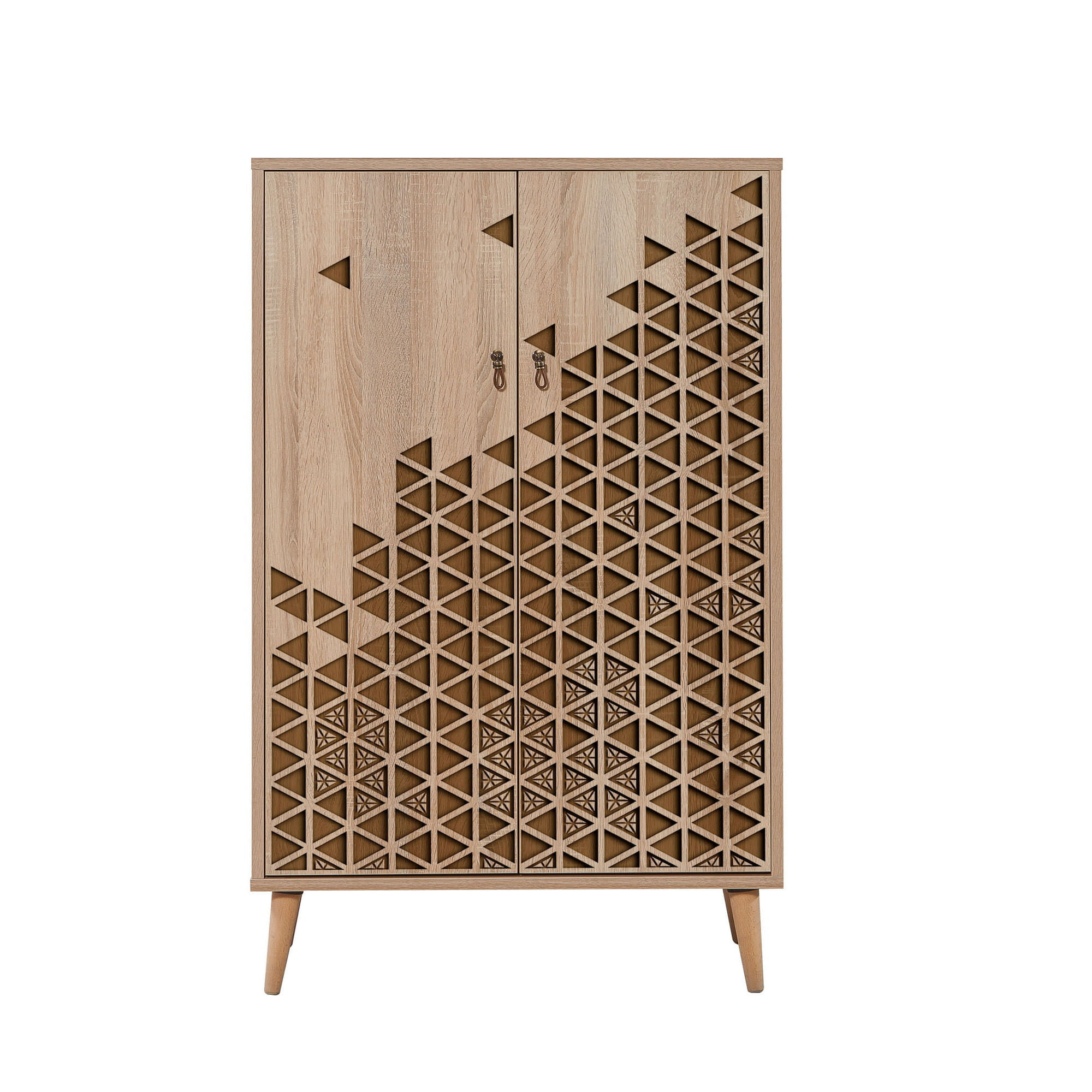 Dulap multifunctional, Hanah Home, pal melaminat, stejar sonoma, 80x36x127 cm, 869VEL3977 — imaginea 6
