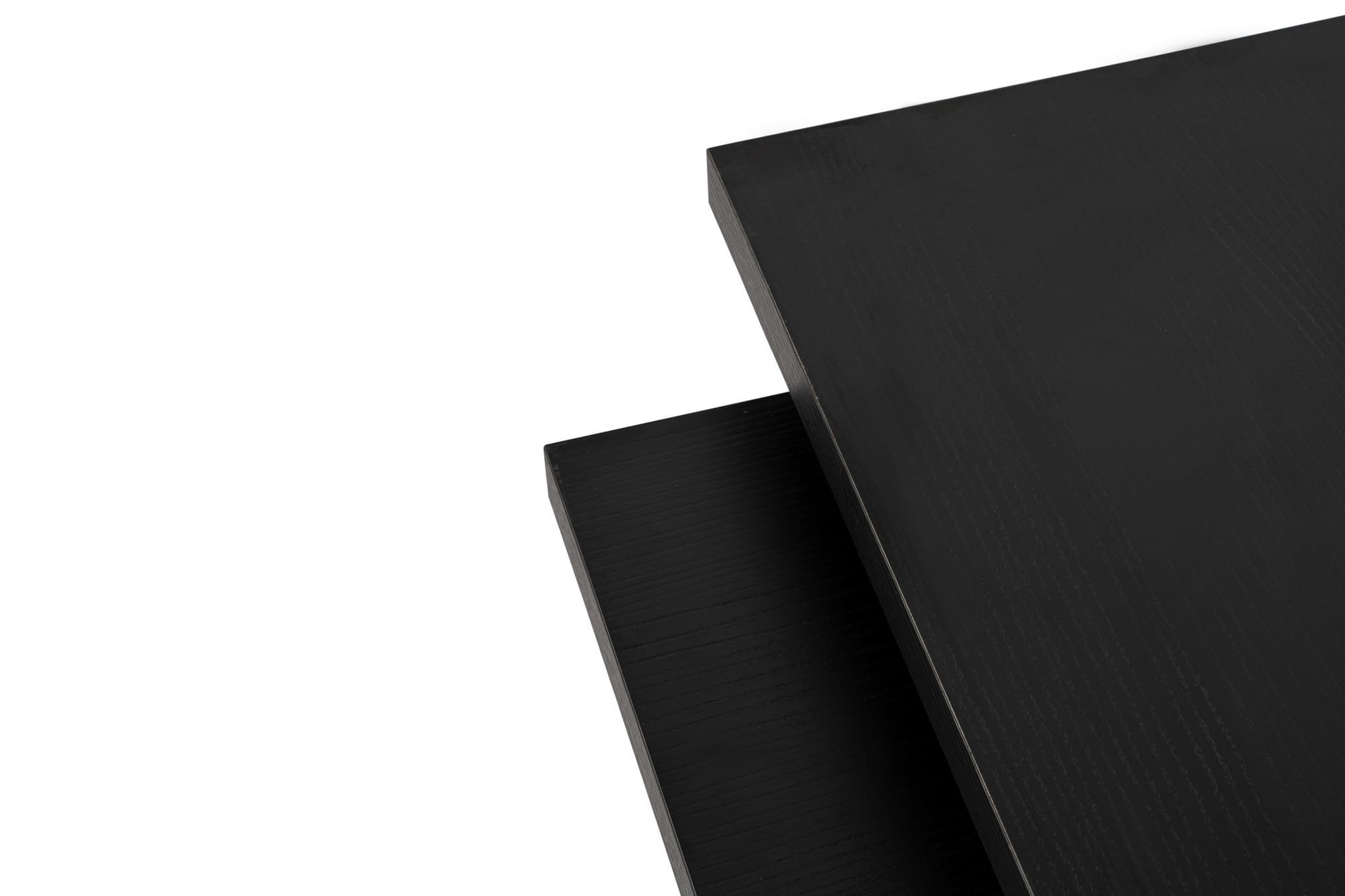 Masuta de cafea, Hanah Home, panou de particule melaminat, lemn negru, 110x45x41.5 cm — imaginea 6