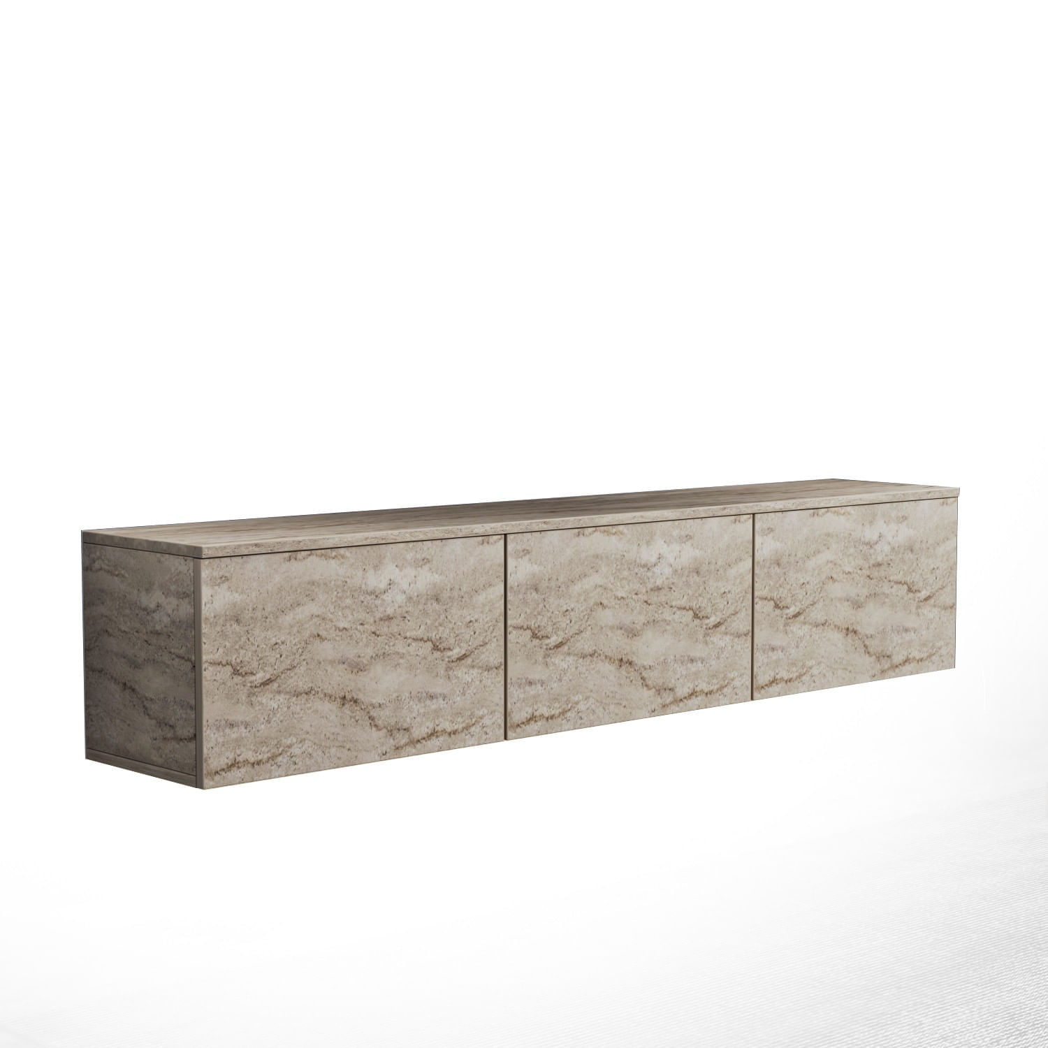 Comoda tv, Hanah Home, pal melaminat, travertin, 160x35x32 cm