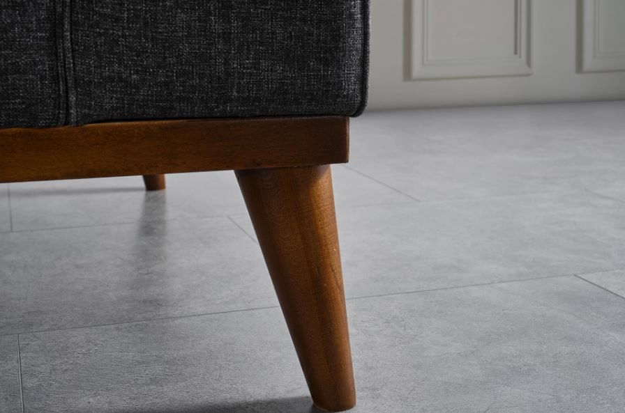 Canapea extensibila, Atelier Del Sofa, lemn fag si placi aglomerate, antracit, 222x90x80 cm — imaginea 6
