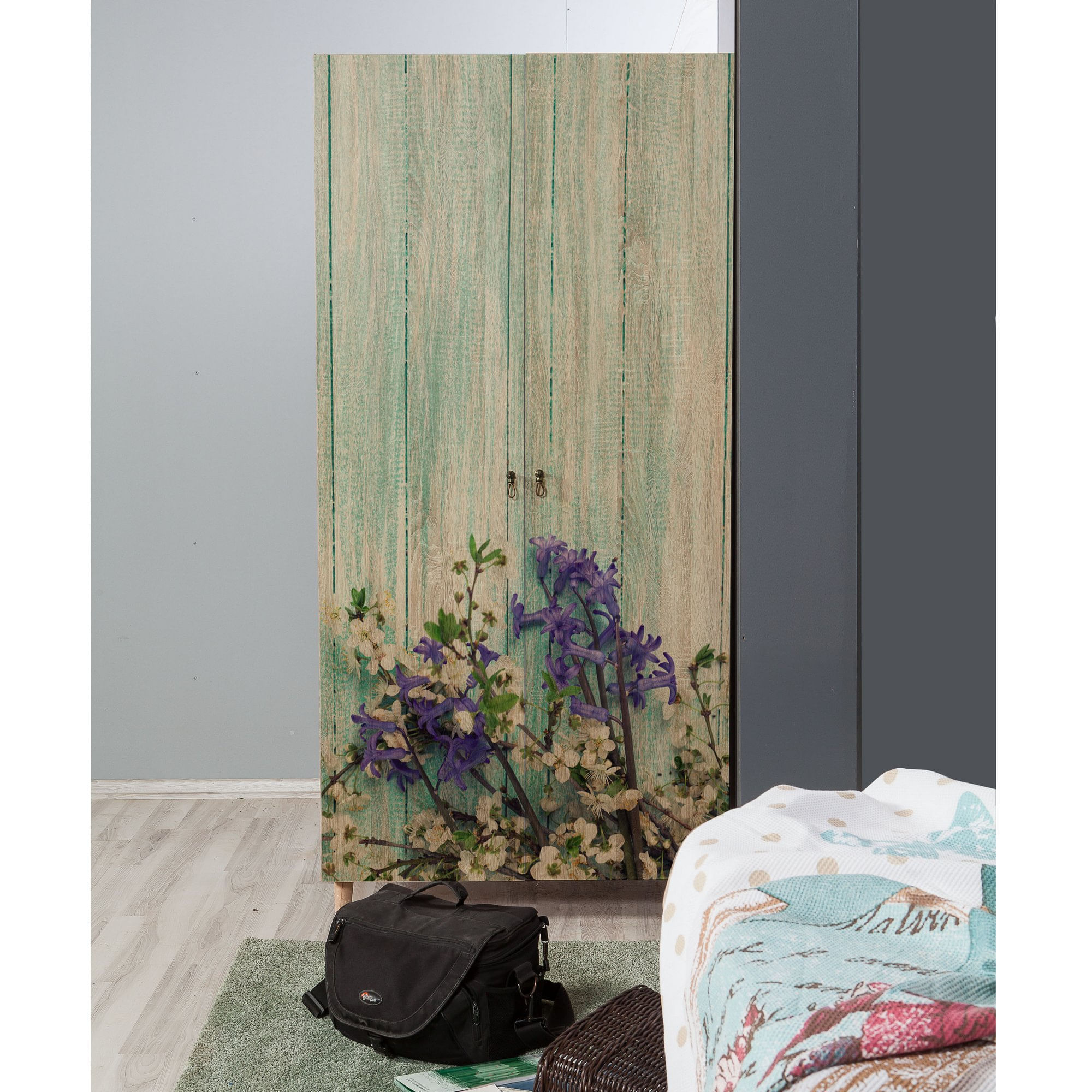 Sifonier, Hanah Home, pal melaminat, stejar sonoma, 90x52x192 cm, 863SPH4205 — imaginea 5