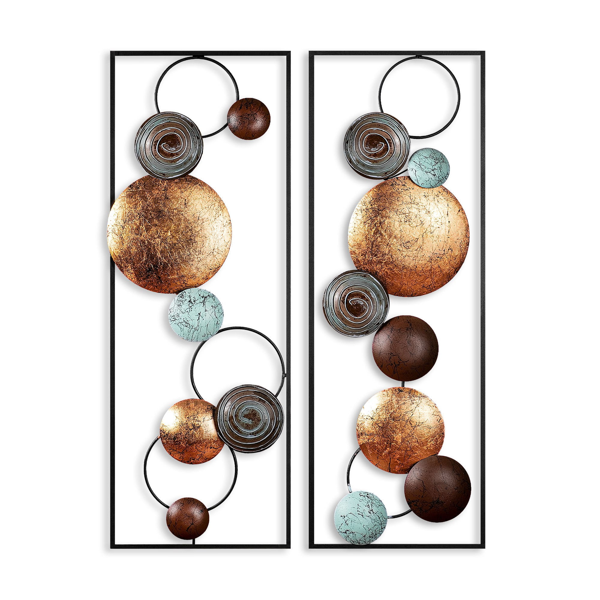 Accesoriu decorativ de perete, Wallxpert, metal, multicolor, 32x92x4 cm, 891TNL2406