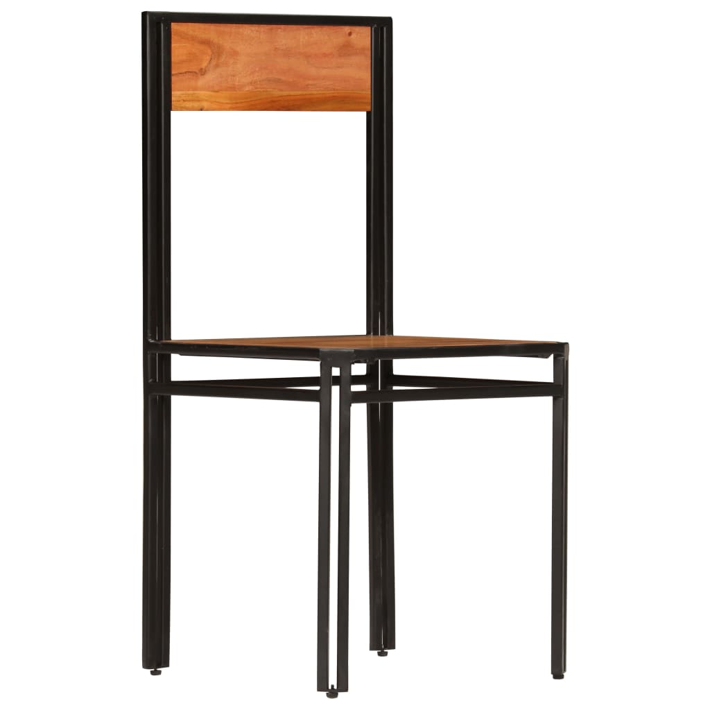 Scaune de bucatarie, 4 buc., lemn masiv de acacia — imaginea 4