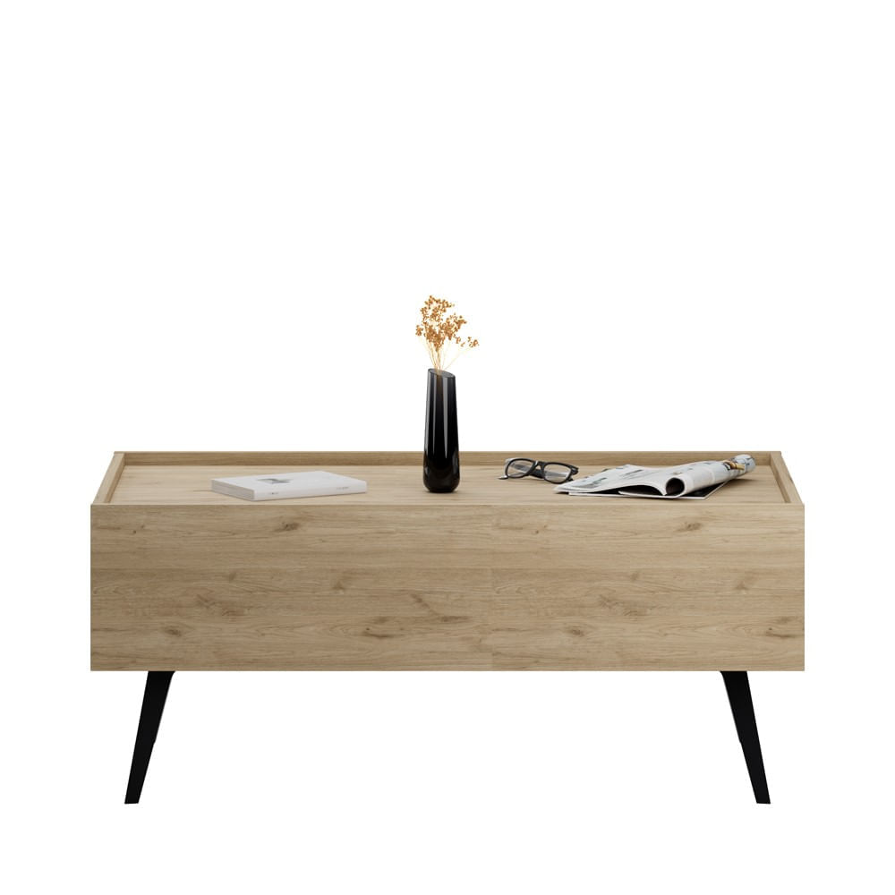 Masuta de cafea, Hanah Home, pal melaminat, stejar, 102x61x44 cm — imaginea 6