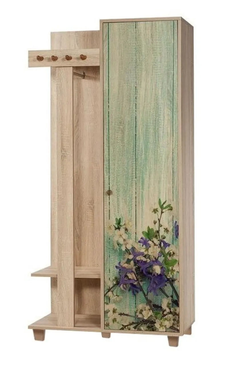 Cuier hol, Hanah Home, pal melaminat, stejar sonoma, 90x36x192 cm — imaginea 5