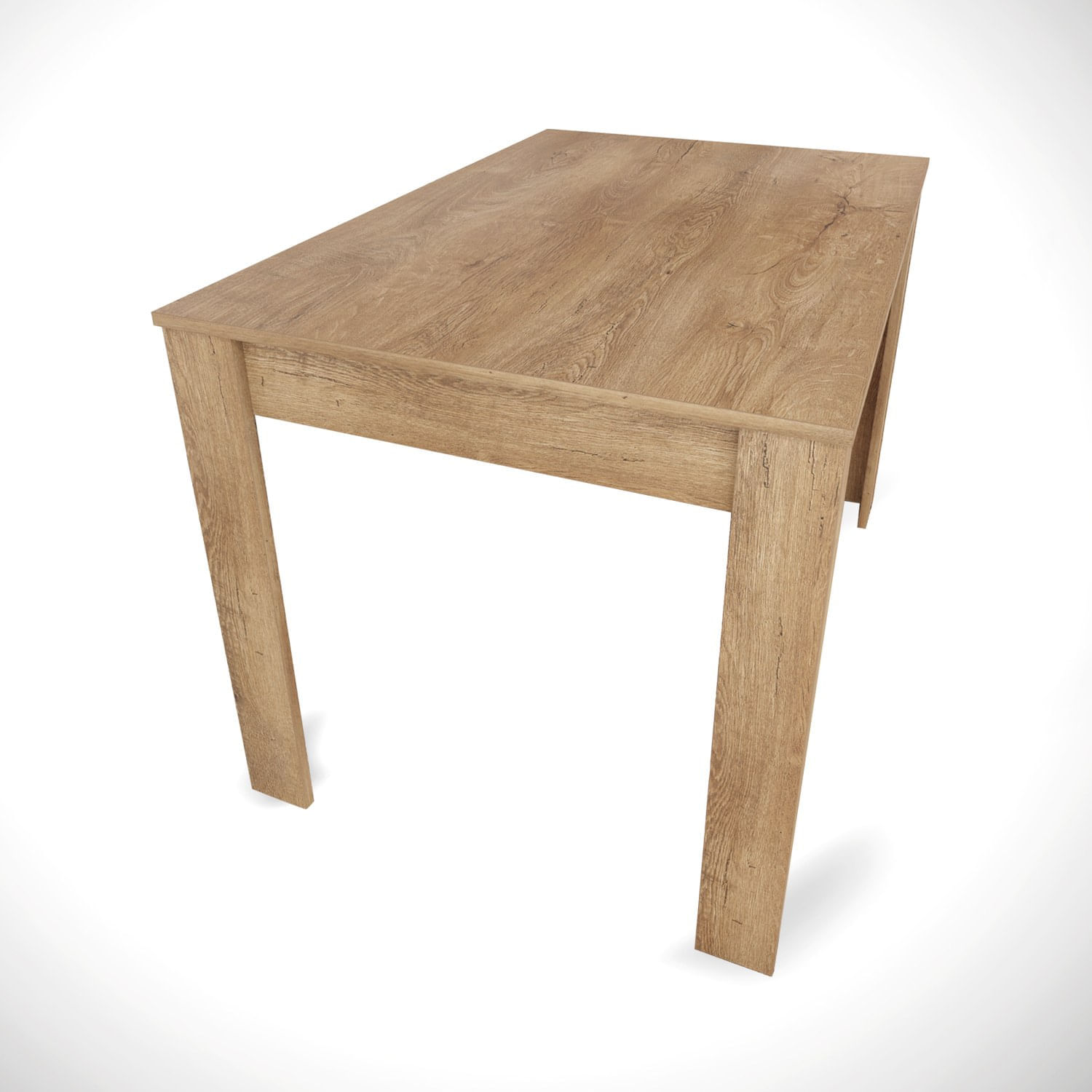 Masa dining, Hanah Home, panou de particule melaminat, stejar, 120x80x78 cm